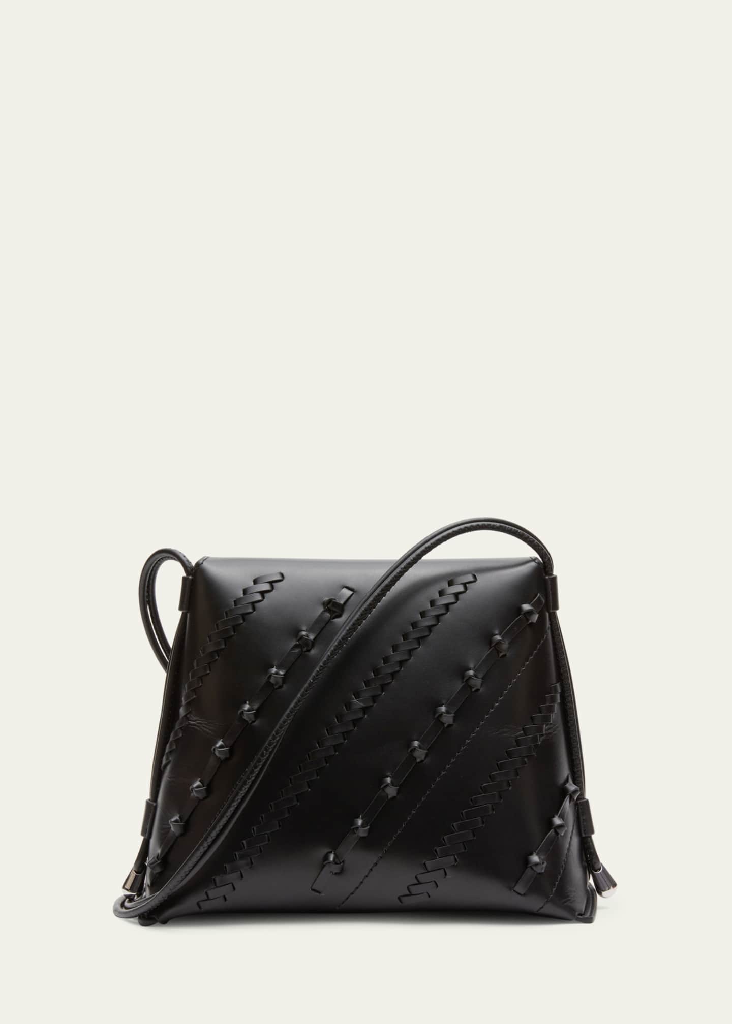 3.1 Phillip Lim ID Petite Woven Leather Shoulder Bag Image 2 of 2