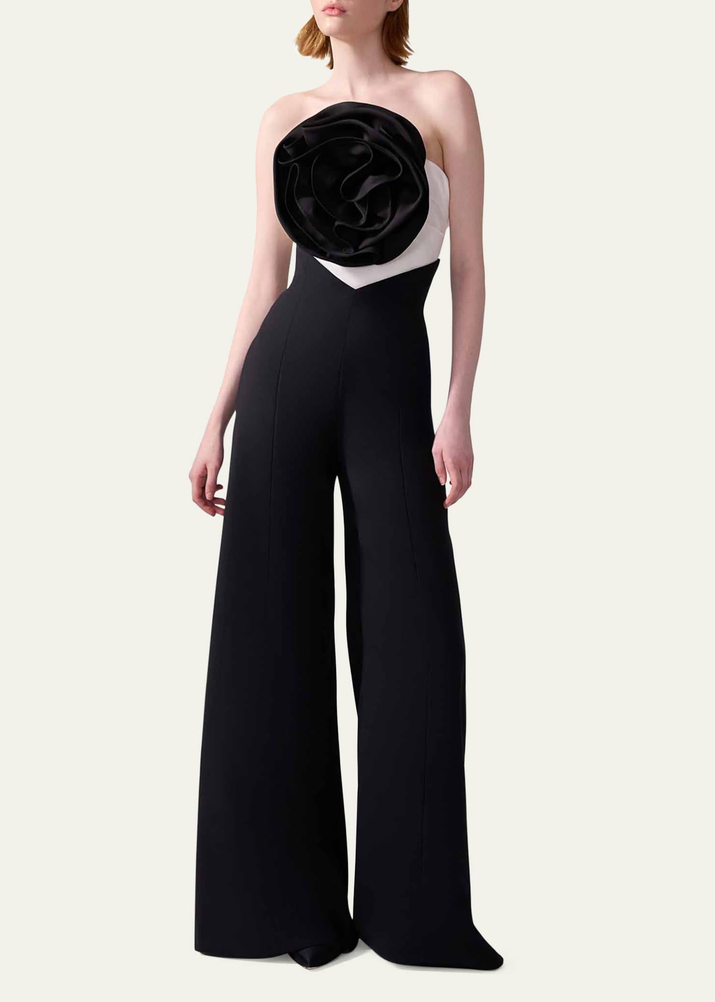 Carolina Herrera Rose Strapless Top Image 2 of 3