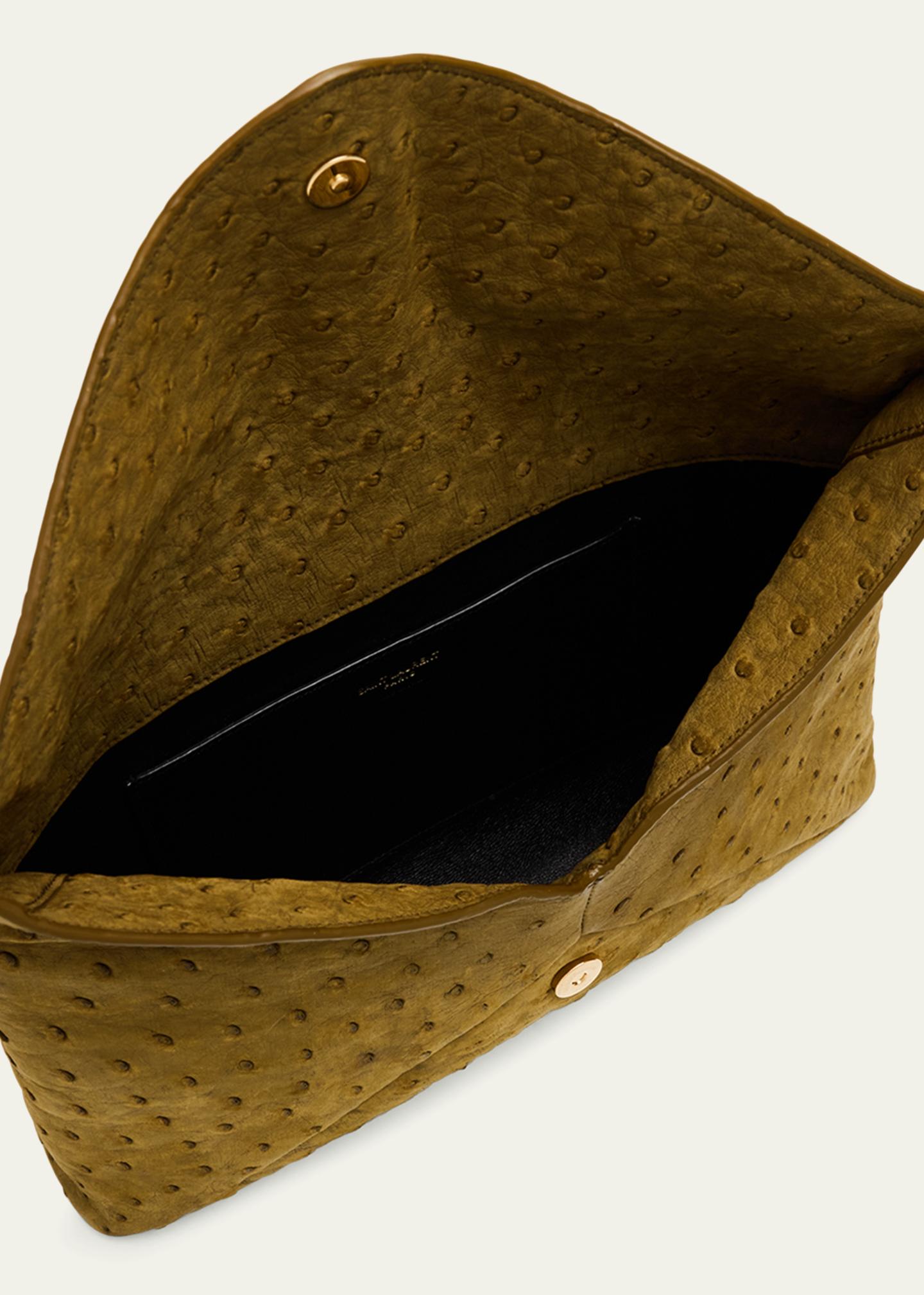 Pochette Portefeuille Enveloppe New Look - Taille Moyenne En Simili Cuir Imprimé Animal - Noir
