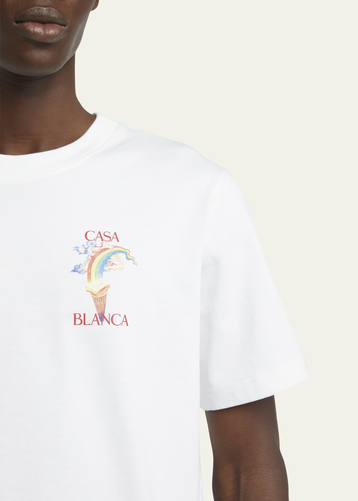 CASABLANCA Men's Nature's Teacher Mushroom Jersey T-Shirt Image 5 of 5