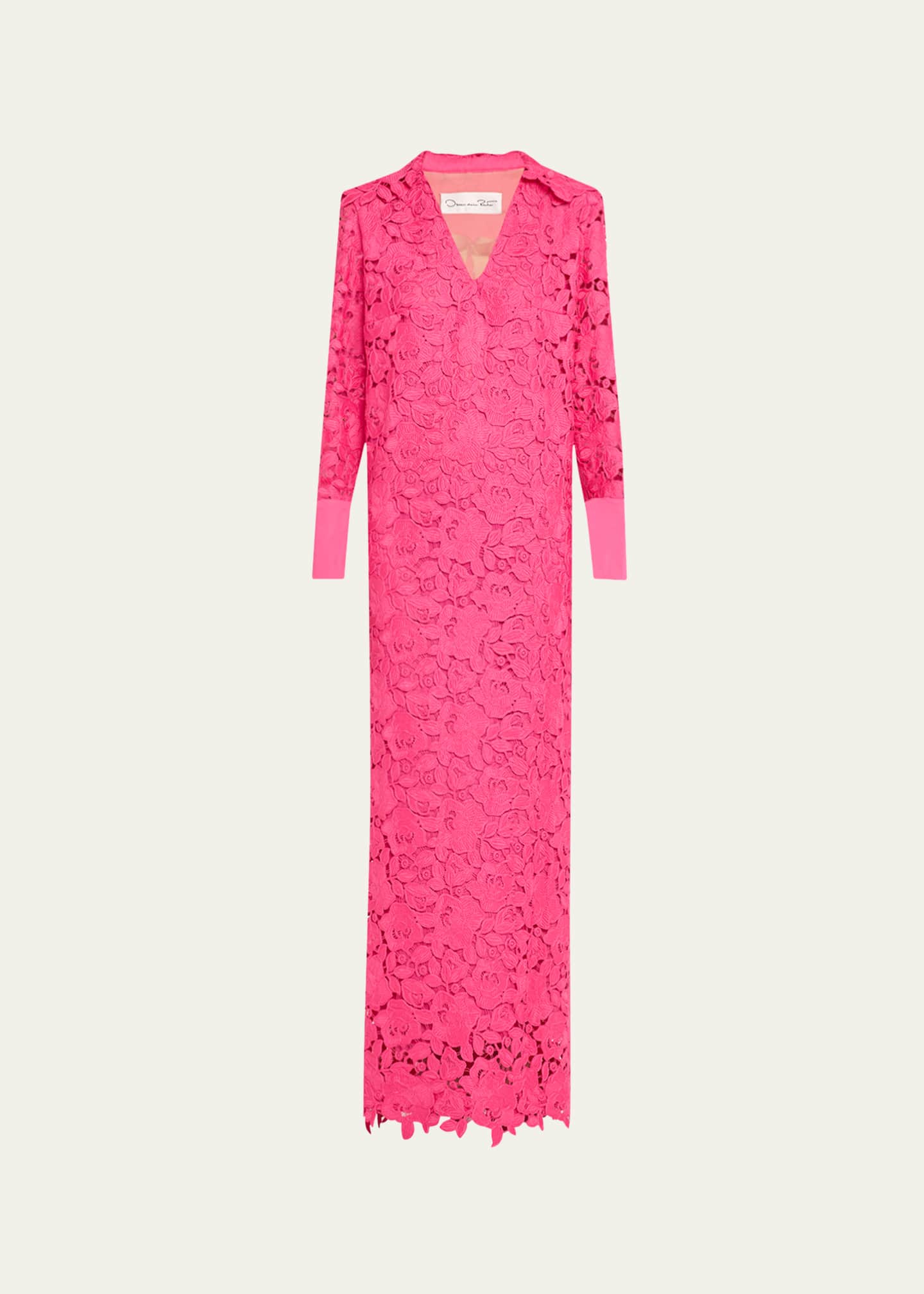 Roses Guipure Poplin Caftan