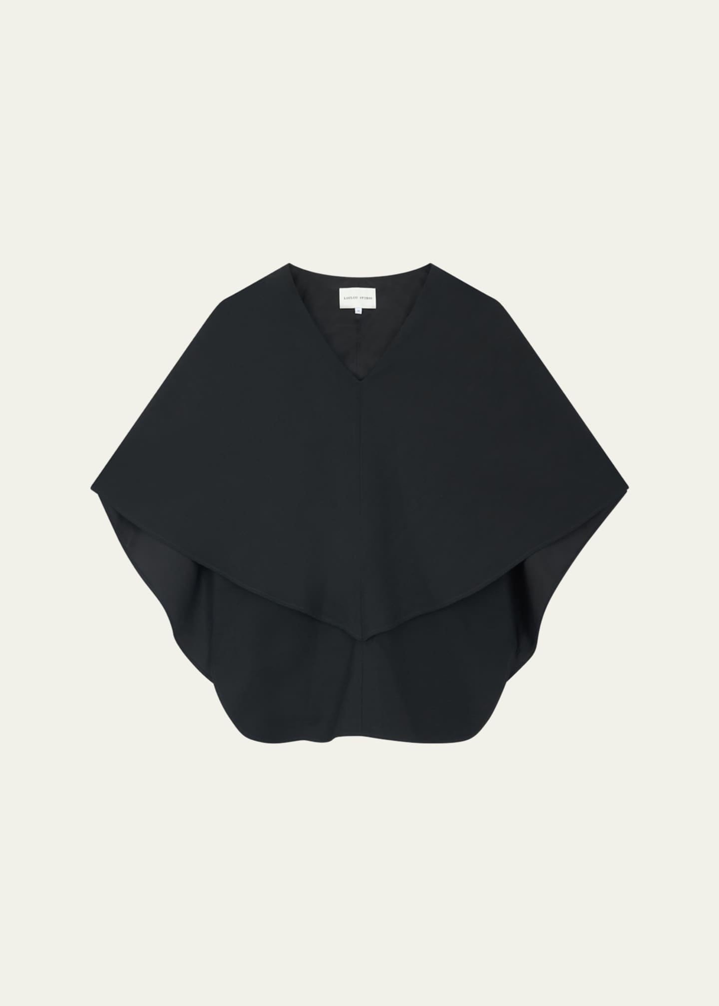 Loulou Studio Arona V-Neck Cape Blouse Image 1 of 5