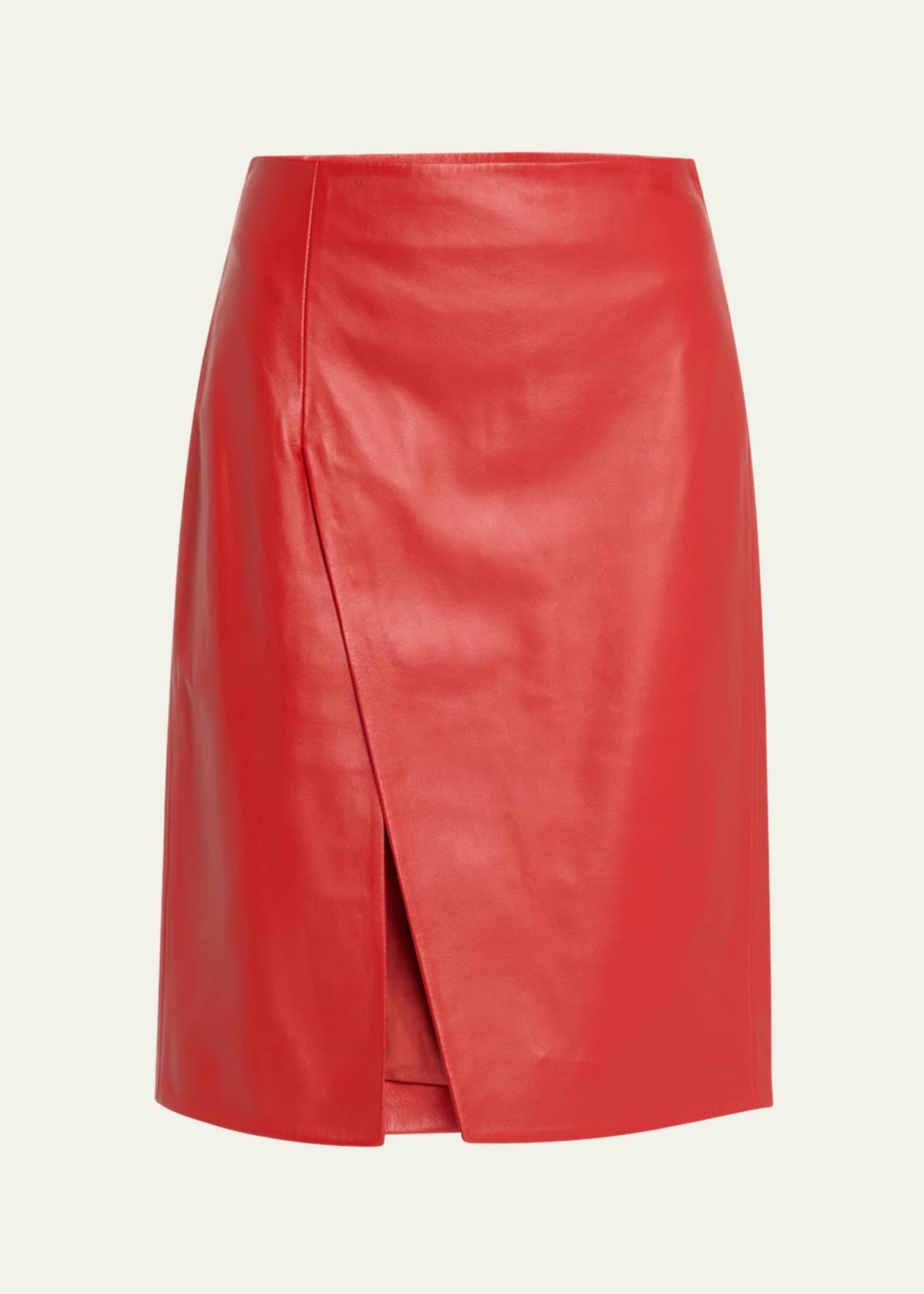 Loulou Studio Ekare Slit Leather Pencil Skirt Image 1 of 5