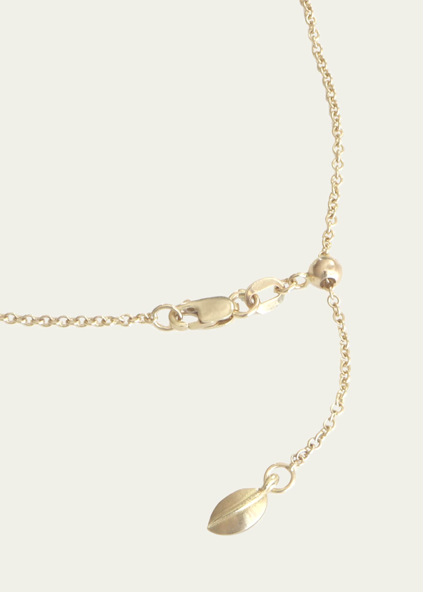 Gwen Barba Adjustable Cable Chain Necklace in 14K Yellow Gold, 20"L Image 2 of 2