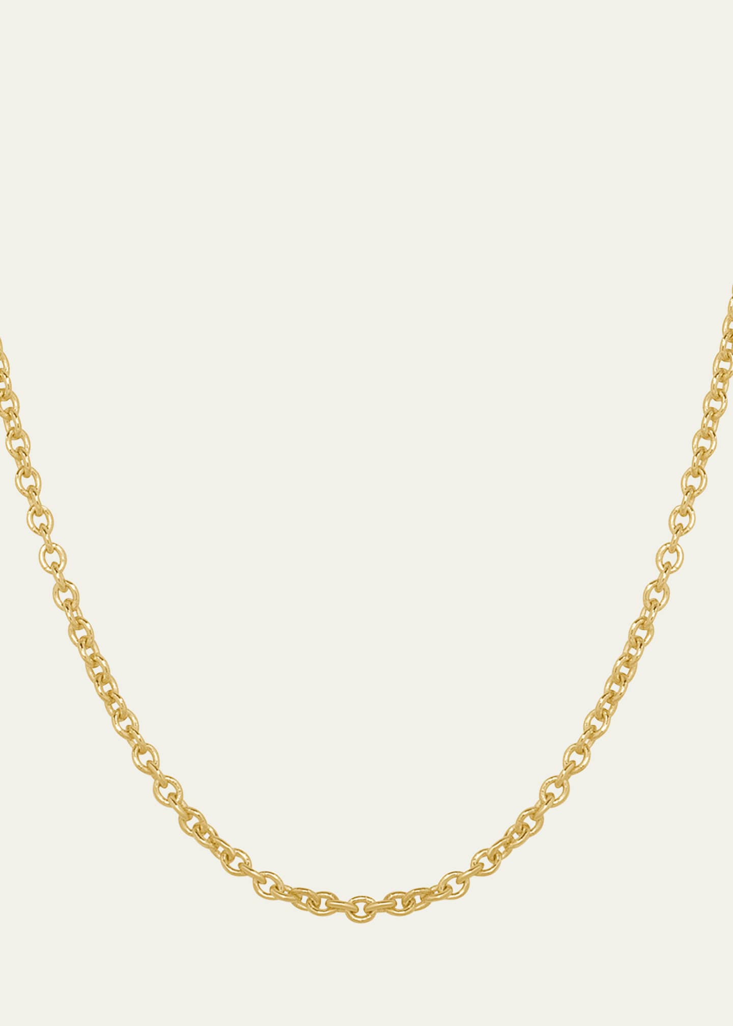 Gwen Barba Adjustable Cable Chain Necklace in 14K Yellow Gold, 20"L Image 1 of 2