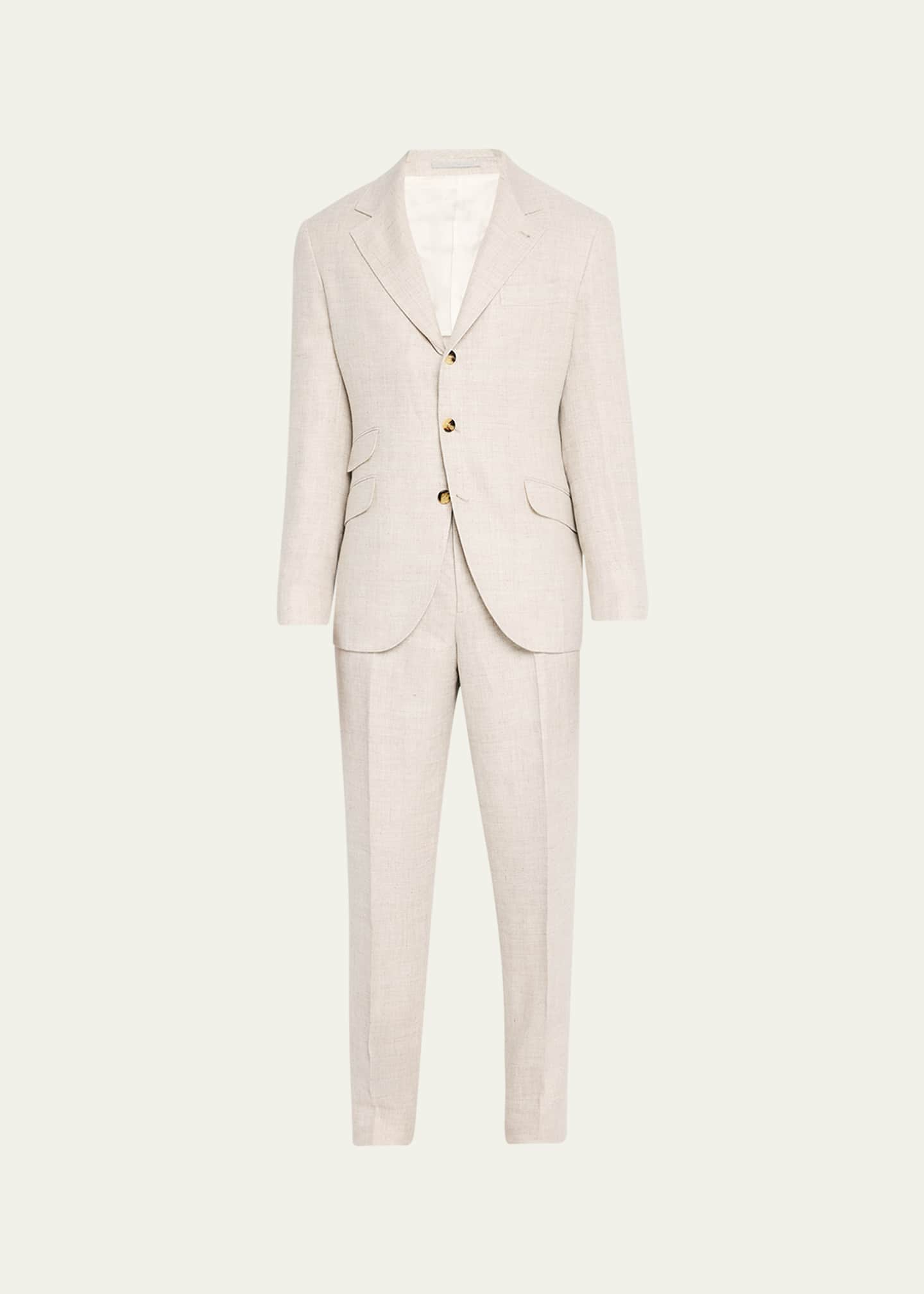 Brunello Cucinelli Men's Cavallo Two-Piece Suit Image 1 of 5