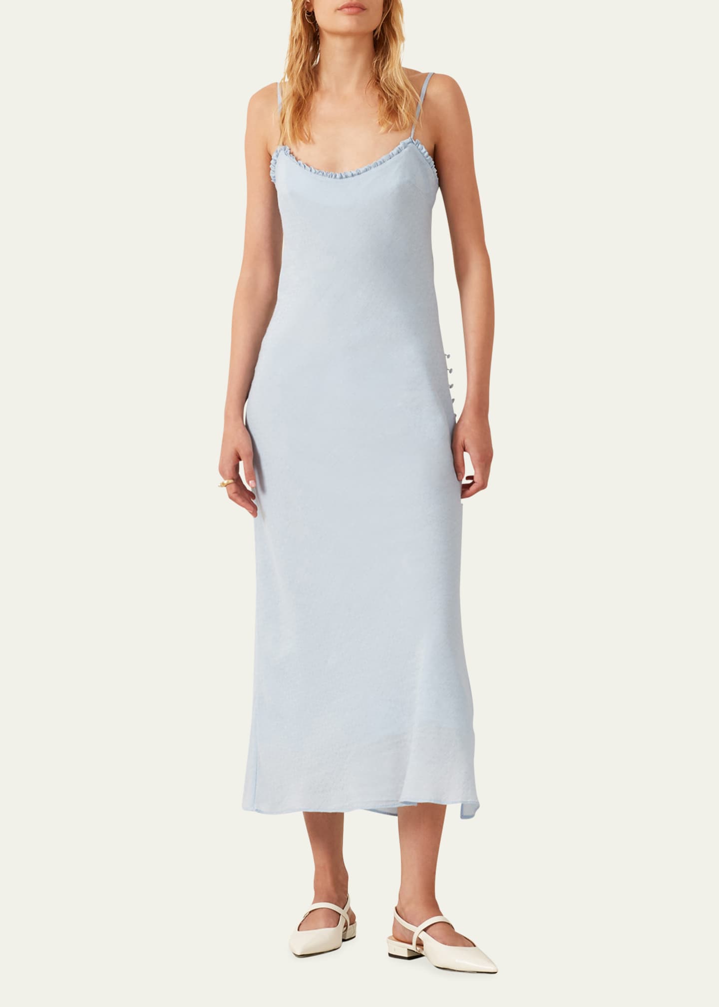 Alix of Bohemia Athens Bluejay Slip Dress Image 2 of 5