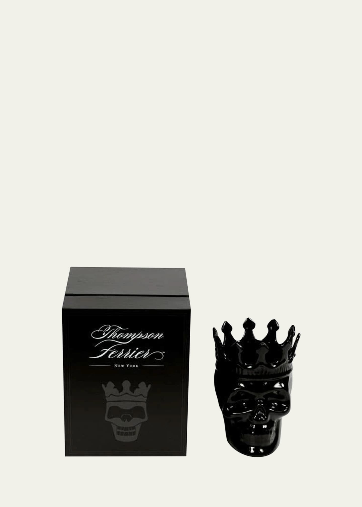 Thompson Ferrier Black Dants Skull Candle, 23.3 oz. - Secret Sucre Scent Image 1 of 3