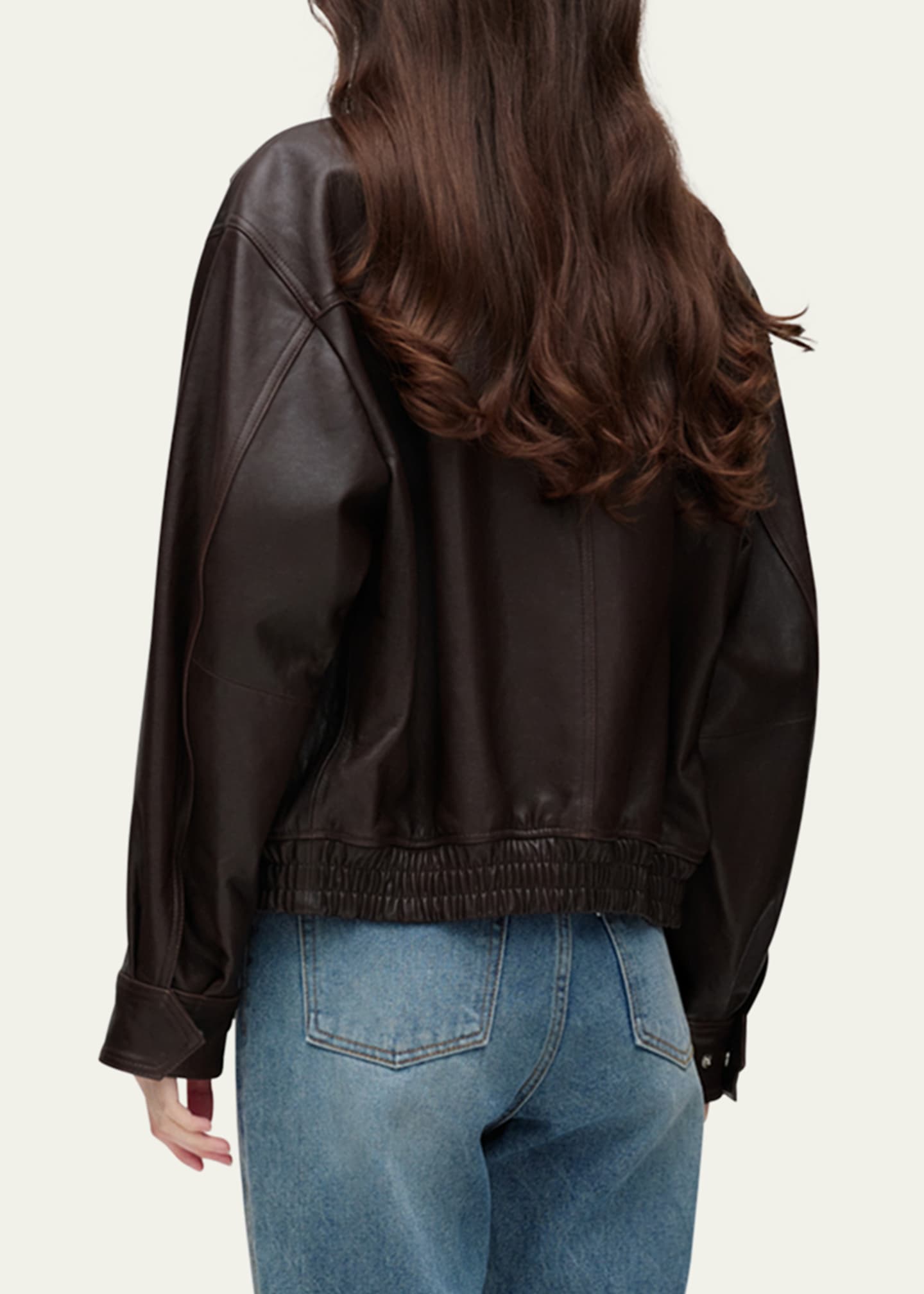 Dunst Blouson Lambskin Leather Jacket, Unisex Image 3 of 4