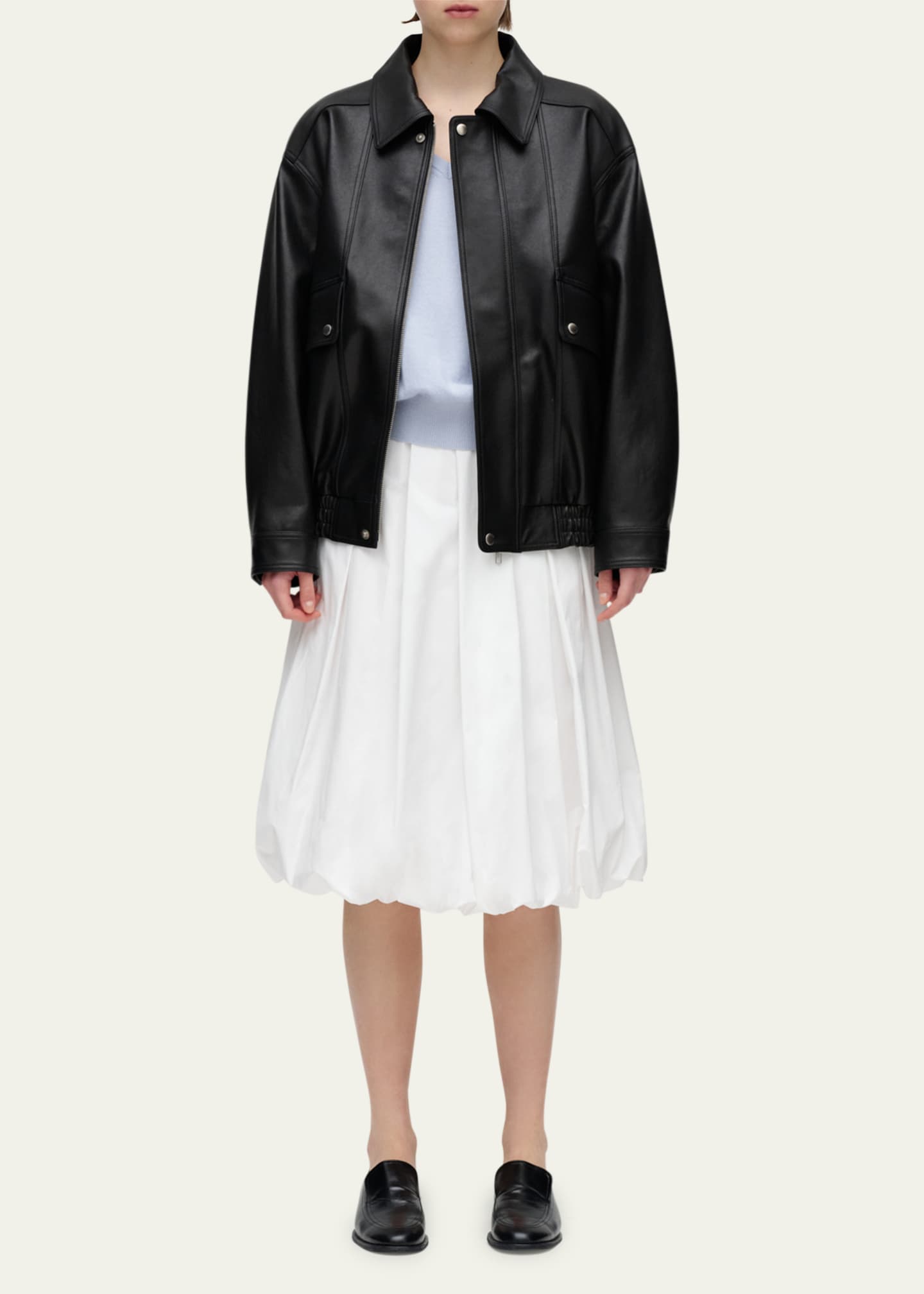 Dunst Oversized Vintage Leather Jacket, Unisex Image 2 of 4