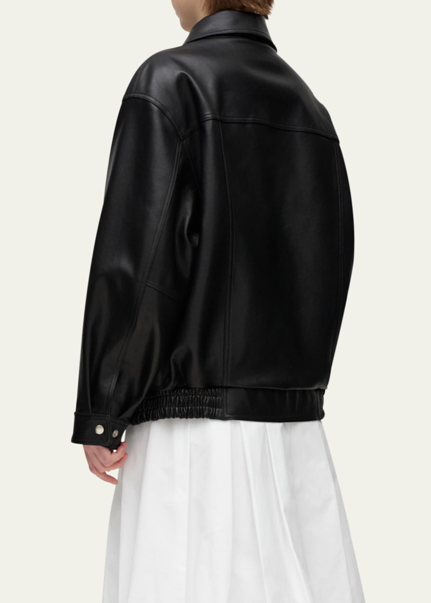 Dunst Oversized Vintage Leather Jacket, Unisex Image 3 of 4