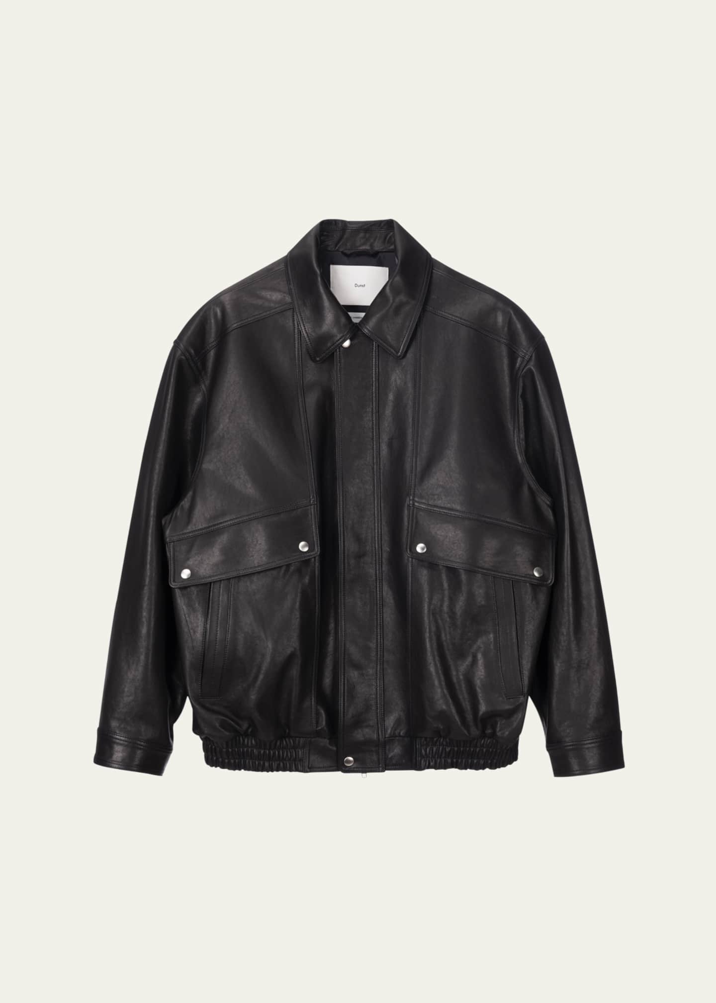 Dunst Oversized Vintage Leather Jacket, Unisex Image 1 of 4