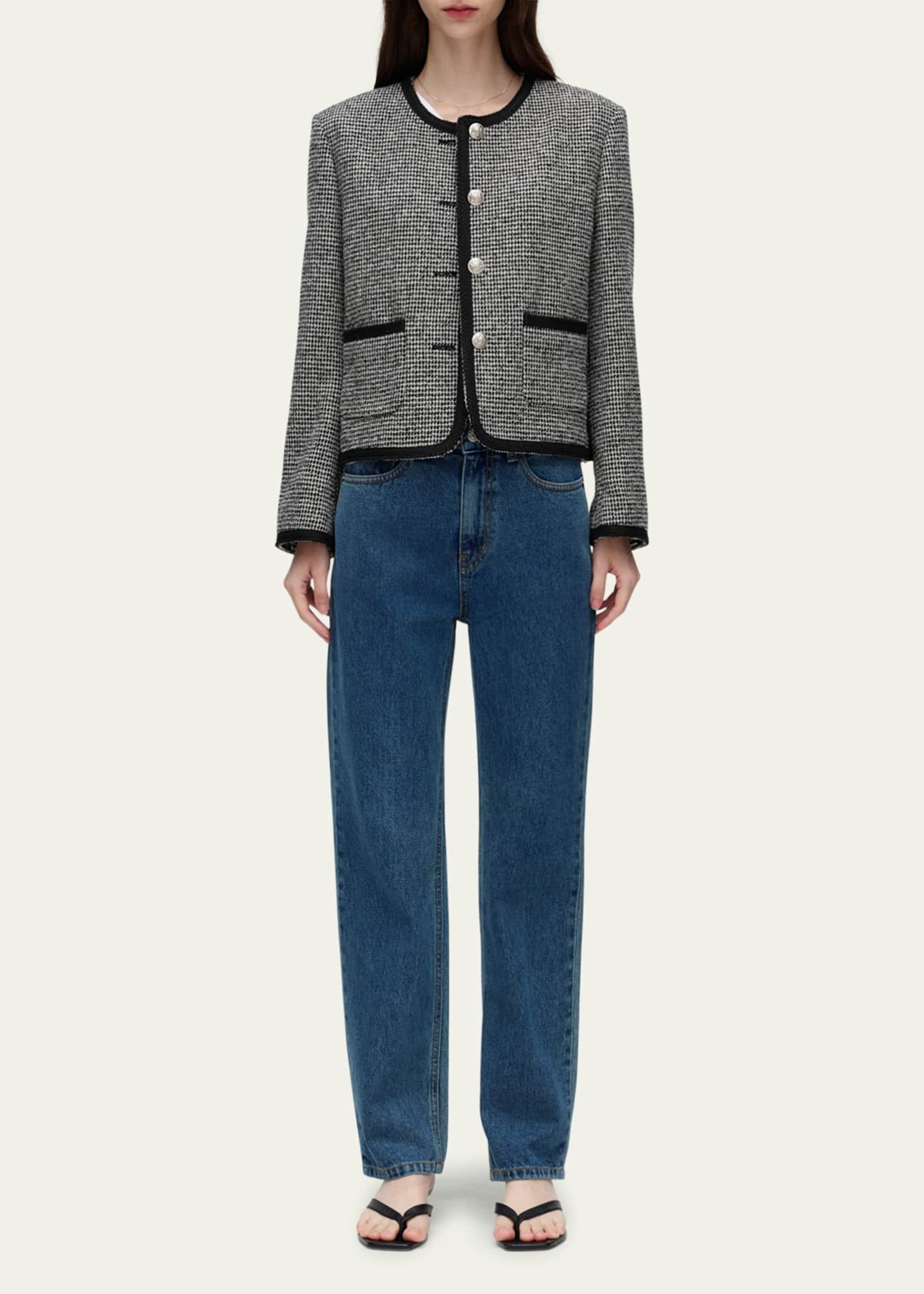 Dunst Classic Bouclé Tweed Jacket Image 2 of 4