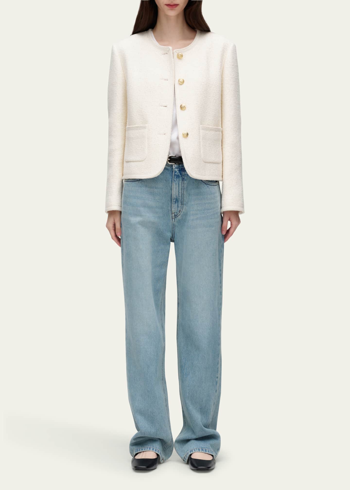 Dunst Classic Bouclé Tweed Jacket Image 2 of 4