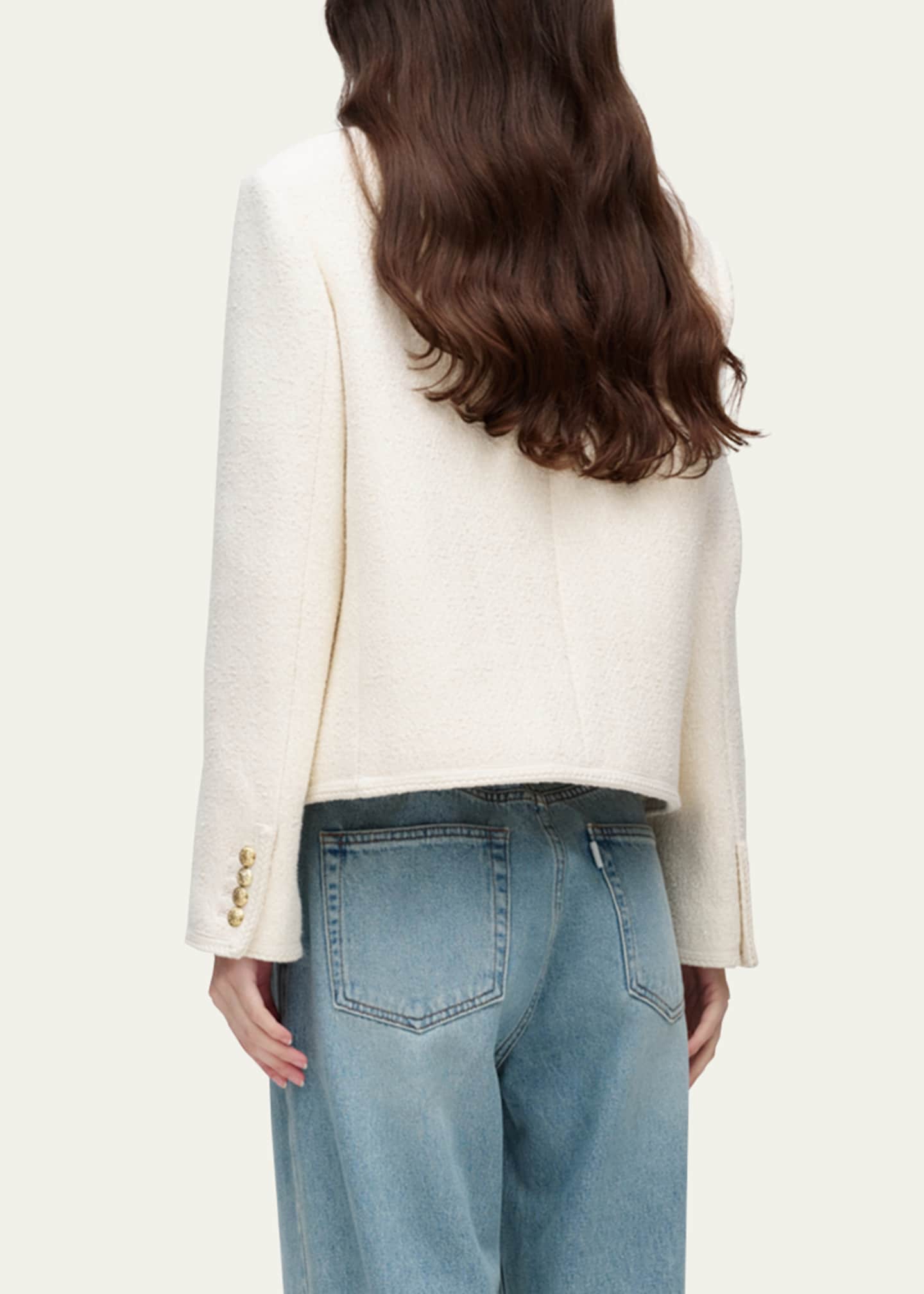 Dunst Classic Bouclé Tweed Jacket Image 3 of 4