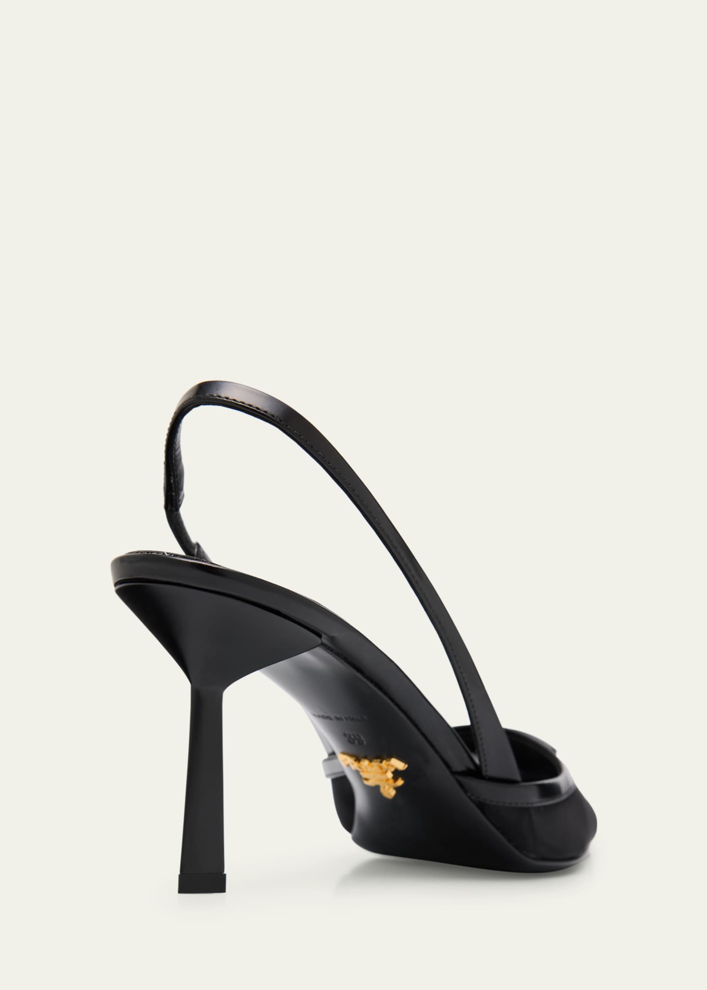 Prada Rete Nylon Mesh Slingback Pumps Image 5 of 6