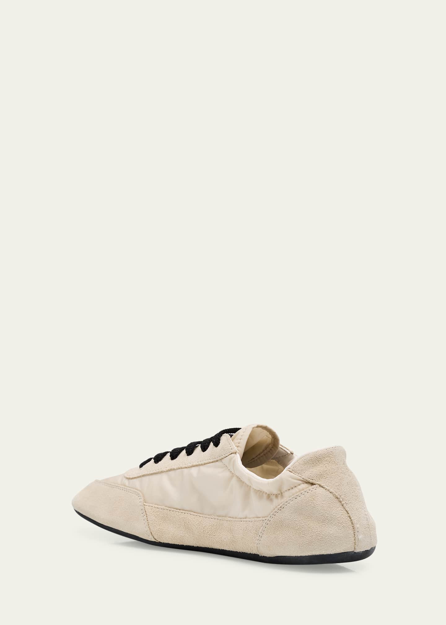 Prada Low-Top Suede Sneakers Image 4 of 6