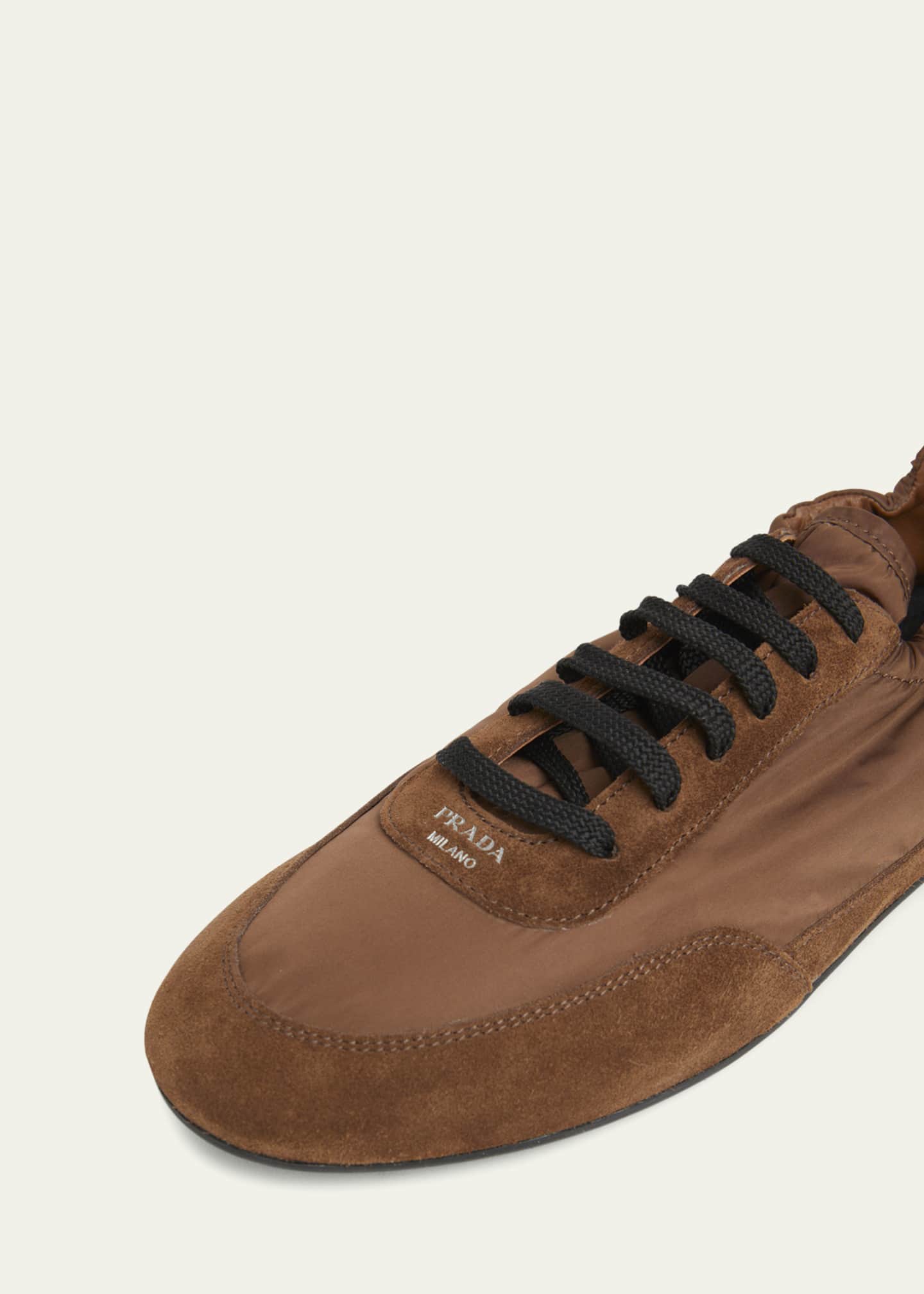 靴 Archive PRADA suede centerzip sneaker Archive PRADA suede centerzip sneaker