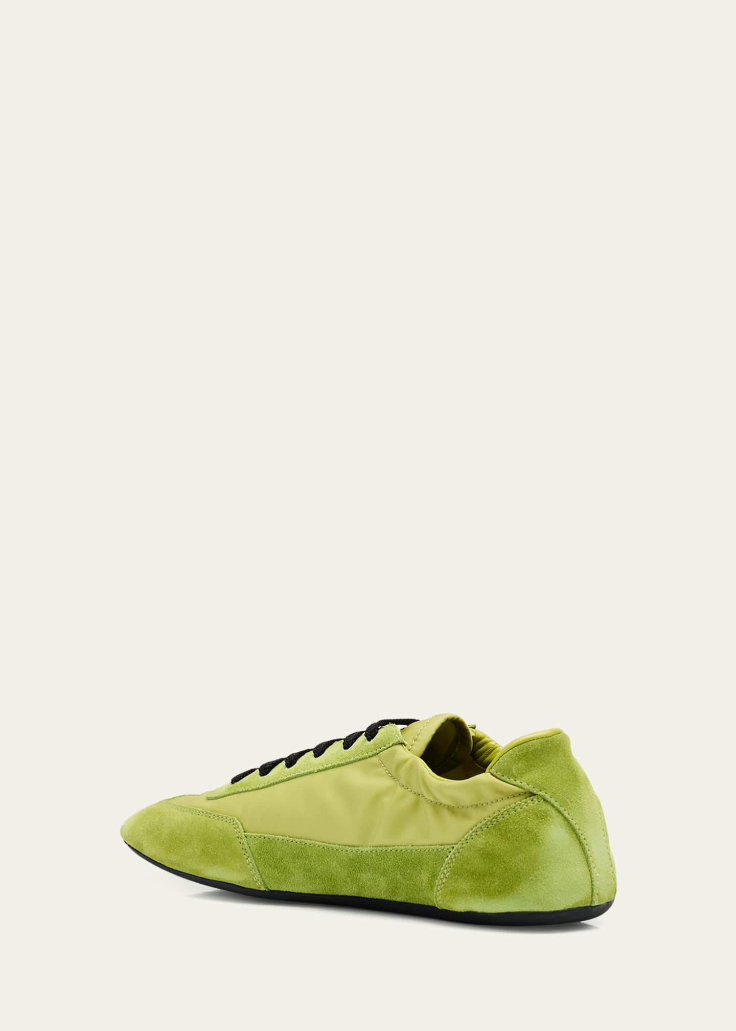 Prada Collapse Low-Top Suede Sneakers Image 4 of 6