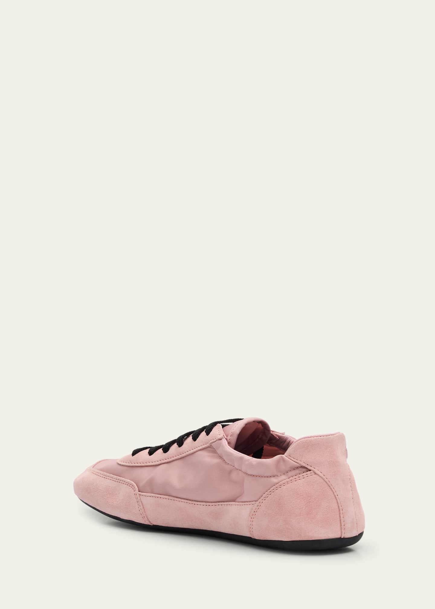 Prada Collapse Low-Top Suede Sneakers Image 4 of 6
