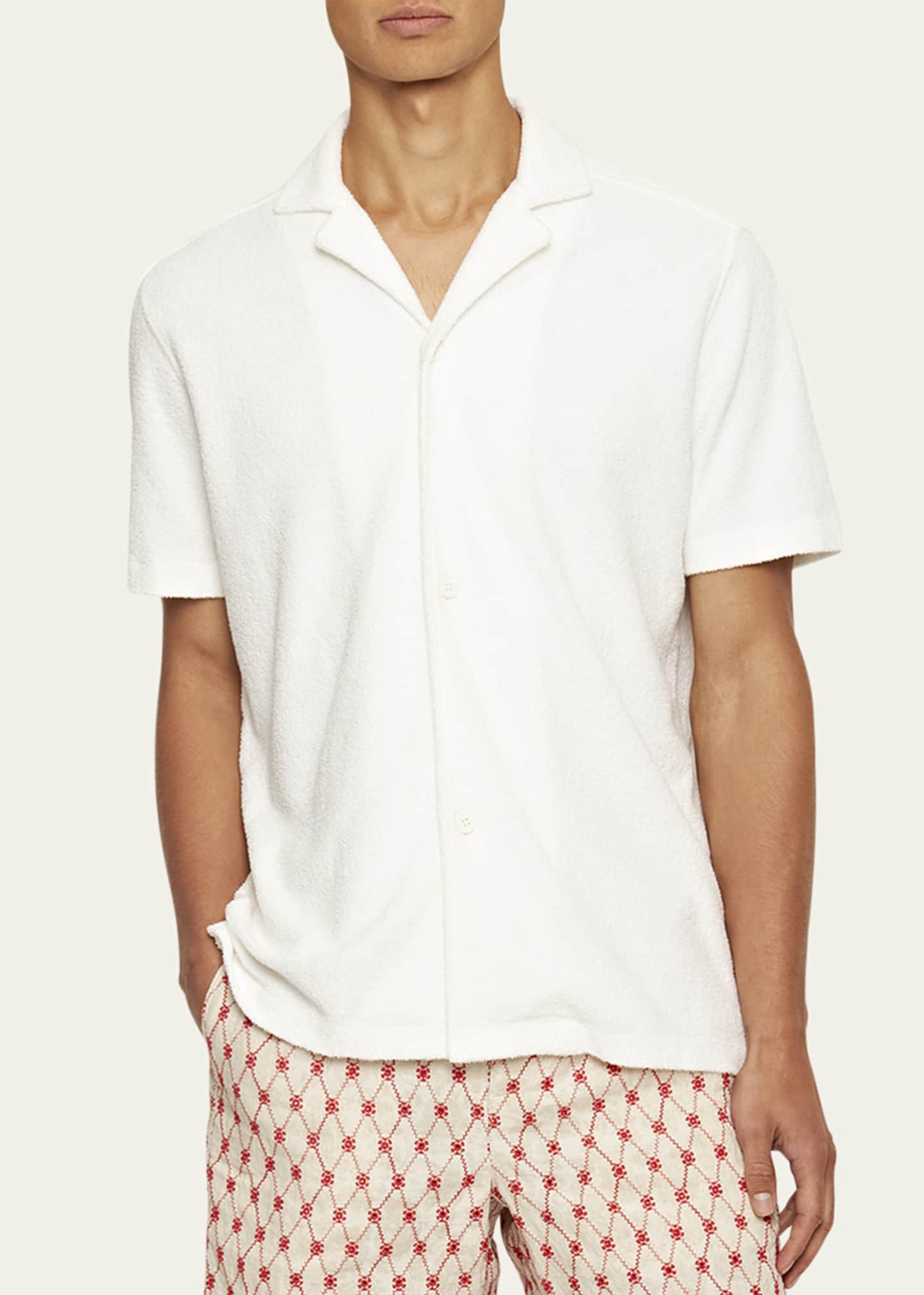 Orlebar Brown Men's Alex Lattice Jacquard Shorts - Bergdorf Goodman