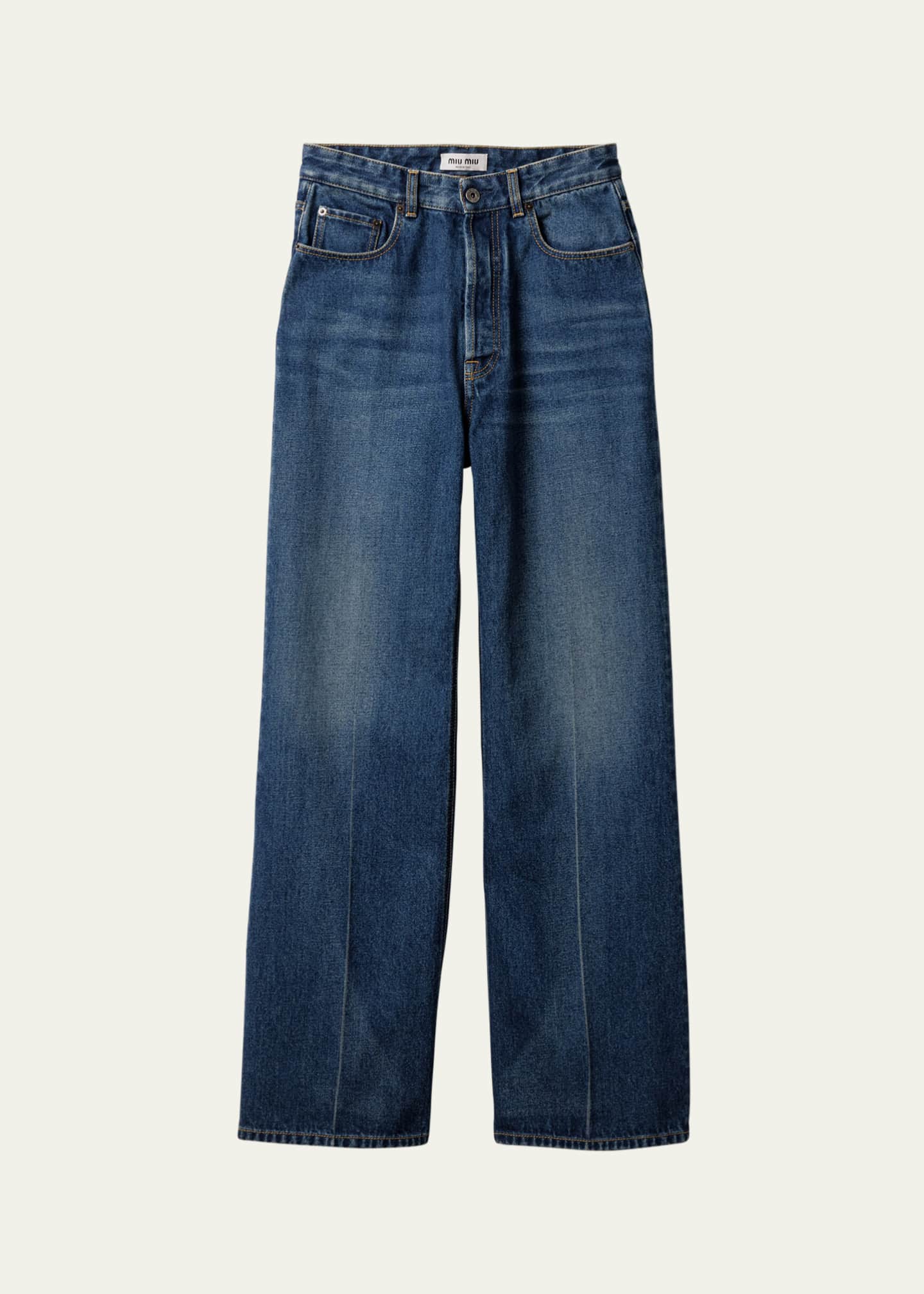 MIU MIU ジーンズDenim Flock jeans Miu Miu Women Denim Flock Jeans In Blue | ModeSens