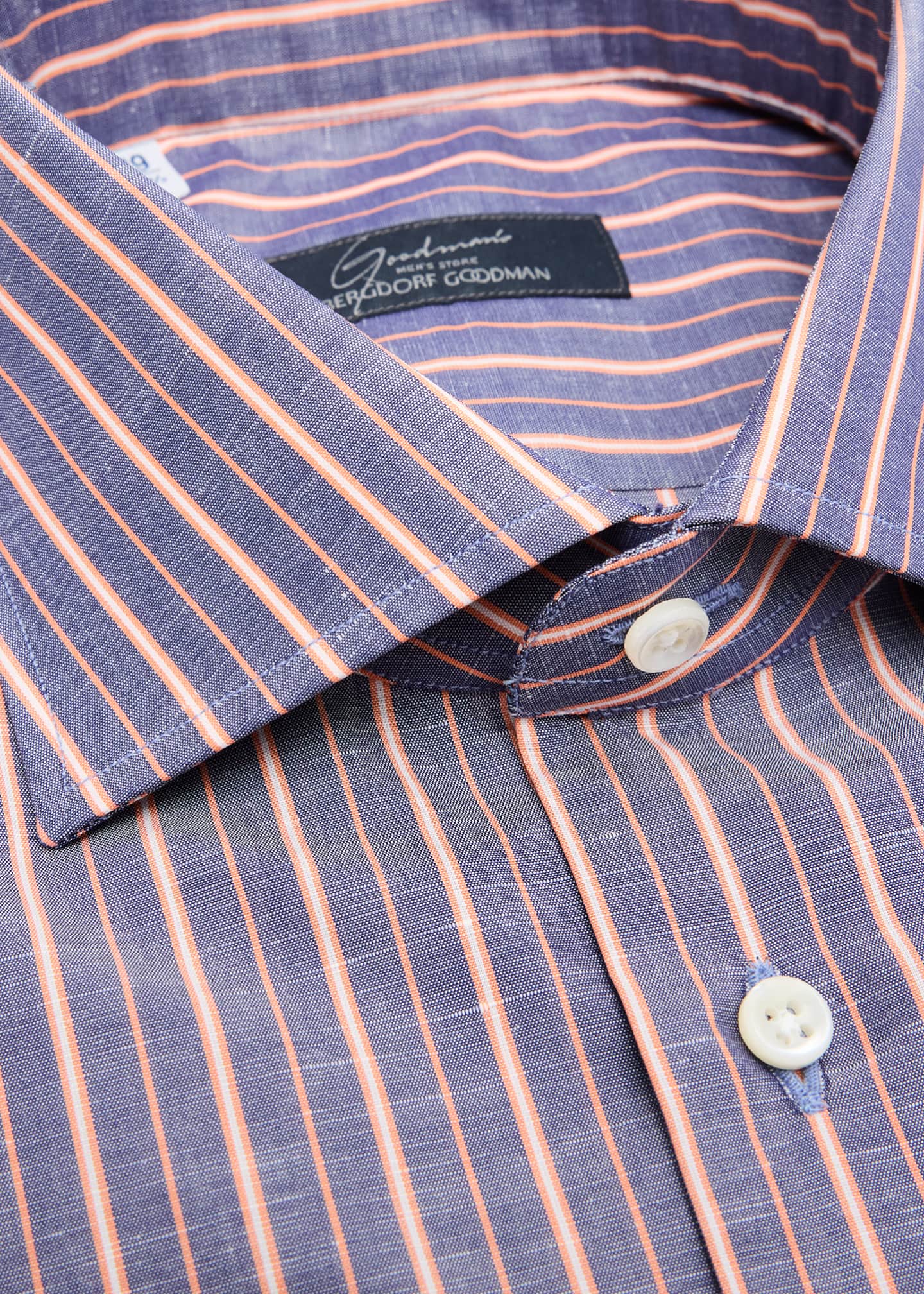 Bergdorf Goodman Men's Cotton Multi-Stripe Dress Shirt Image 2 of 2