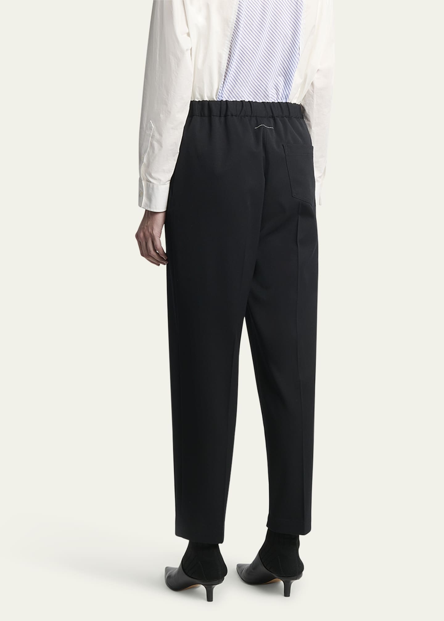 MM6 Maison Margiela Wool Drawstring Pants - Bergdorf Goodman