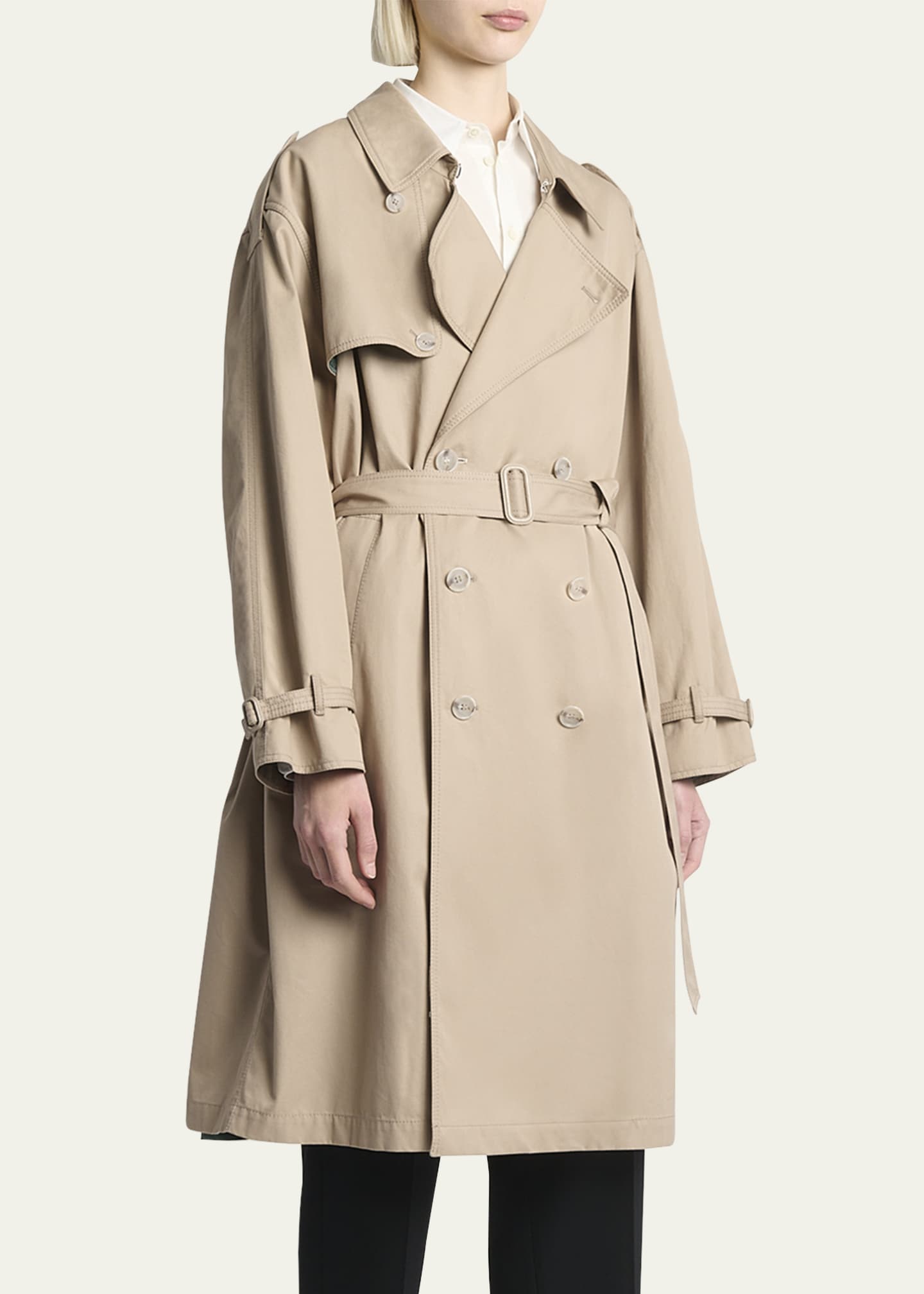 MM6 Maison Margiela Belted Trench Coat Image 4 of 5