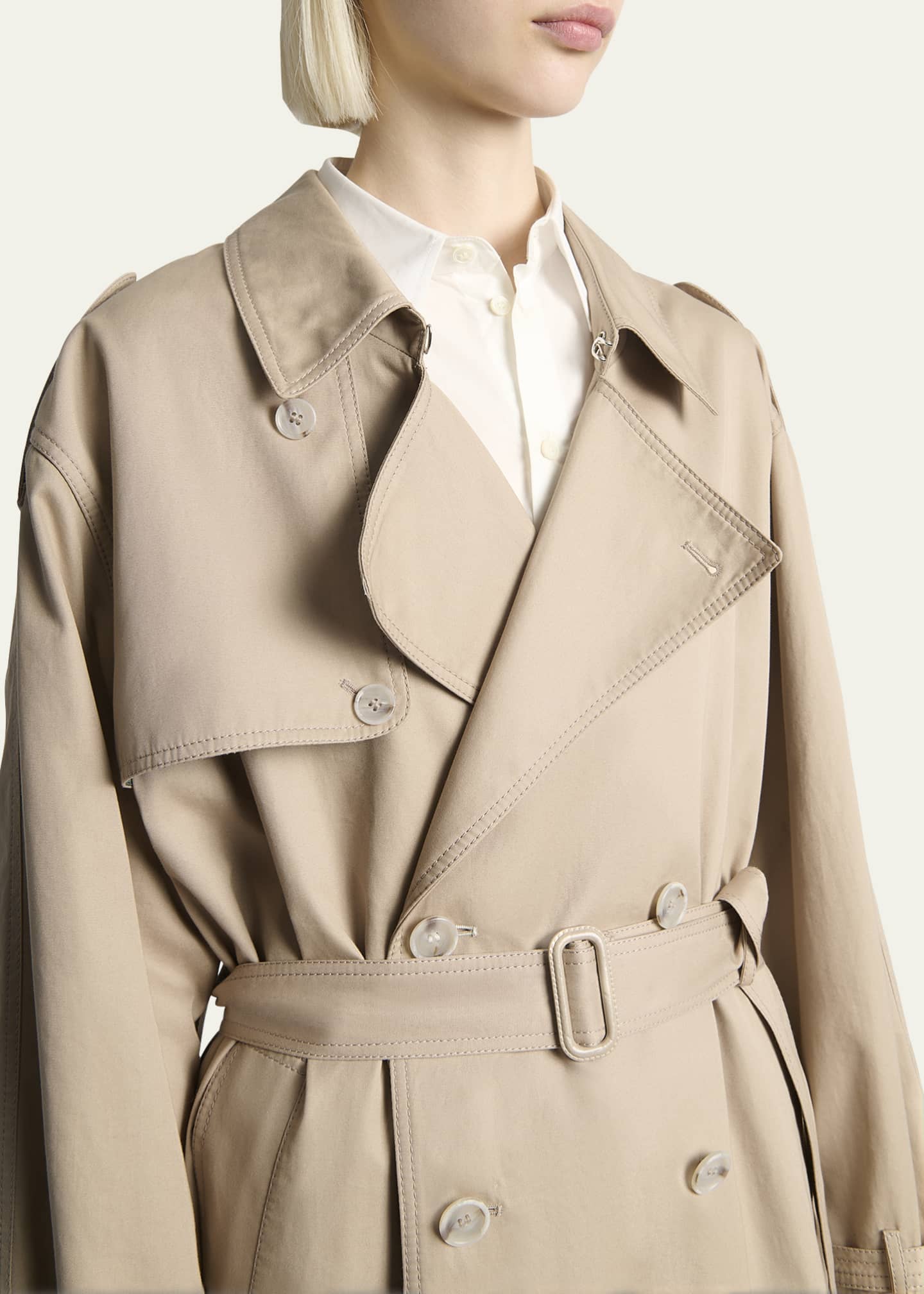 MM6 Maison Margiela Belted Trench Coat Image 5 of 5