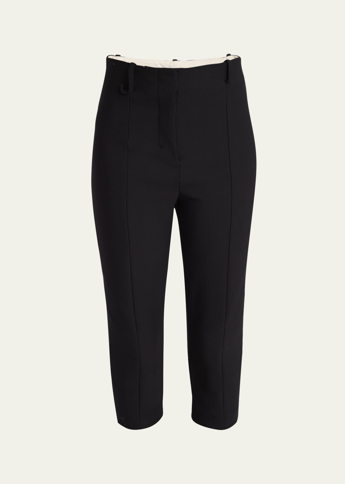Jacquemus Pintuck Skinny-Leg Capri Pants Image 1 of 5