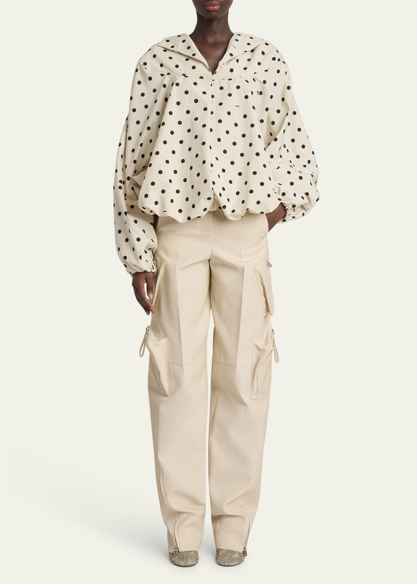 Jacquemus Atelier Zip-Hem Straight-Leg Cargo Pants Image 2 of 5