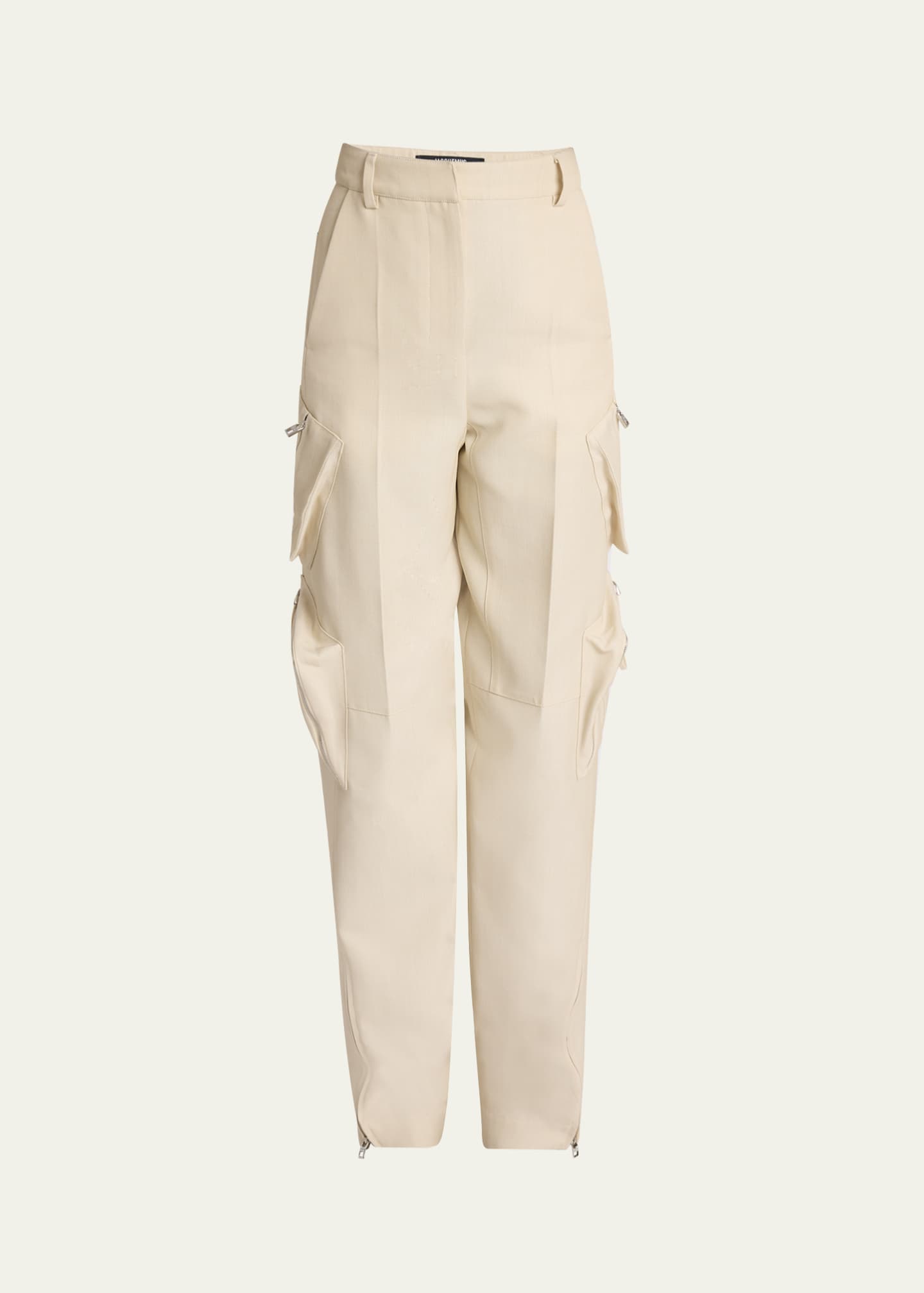 Jacquemus Atelier Zip-Hem Straight-Leg Cargo Pants Image 1 of 5