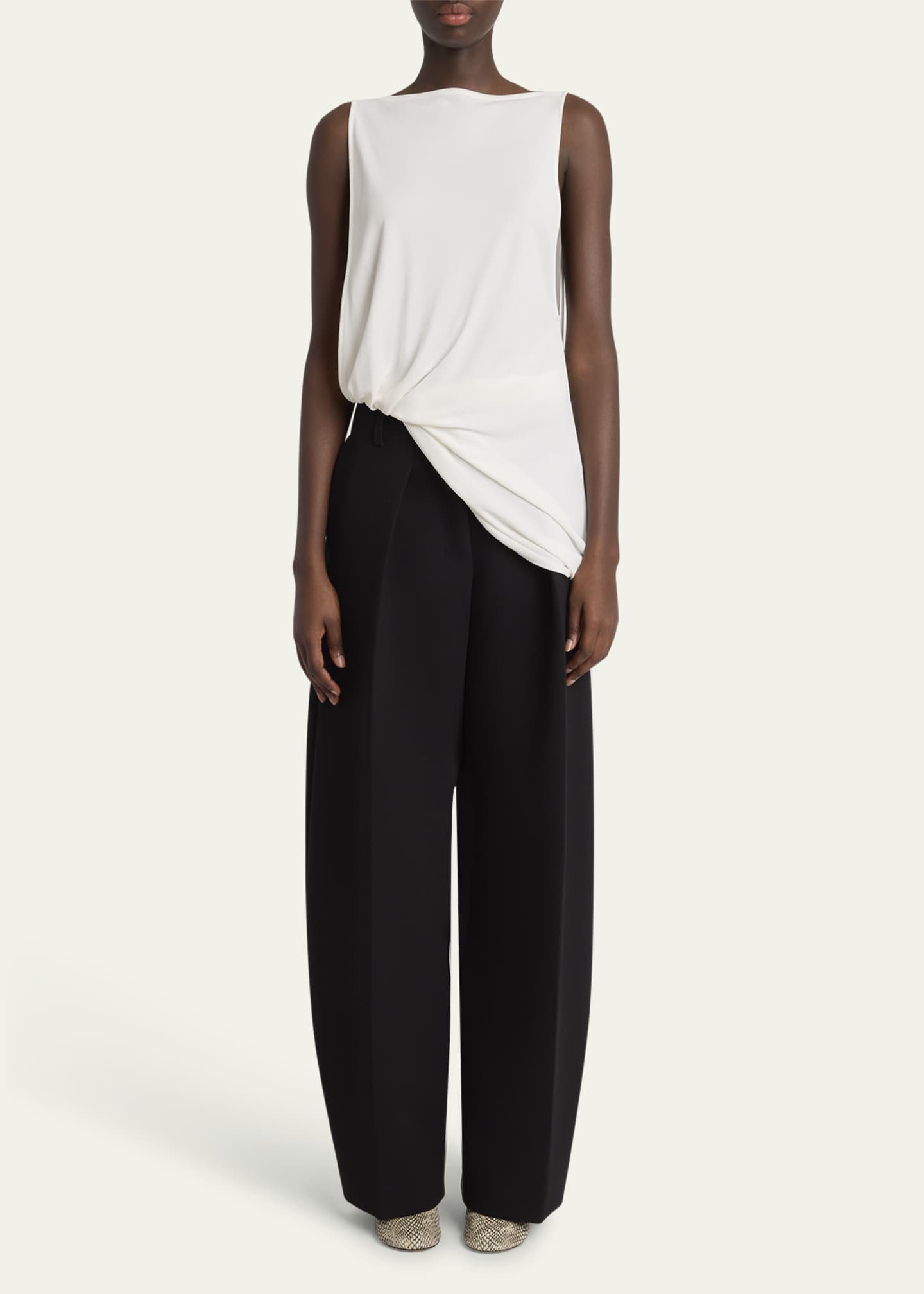 Jacquemus Peplo Cutout Asymmetric Tank Top Image 2 of 5