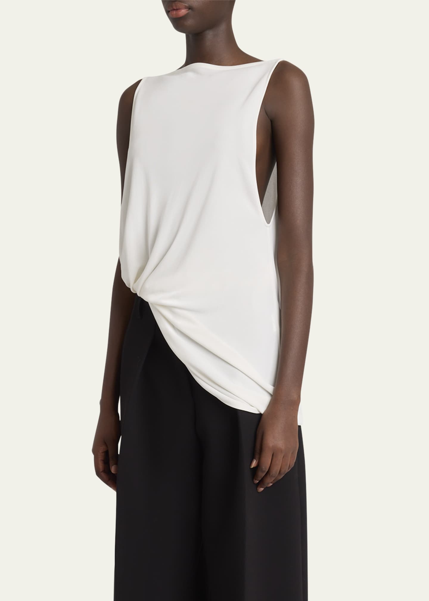 Jacquemus Peplo Cutout Asymmetric Tank Top Image 4 of 5