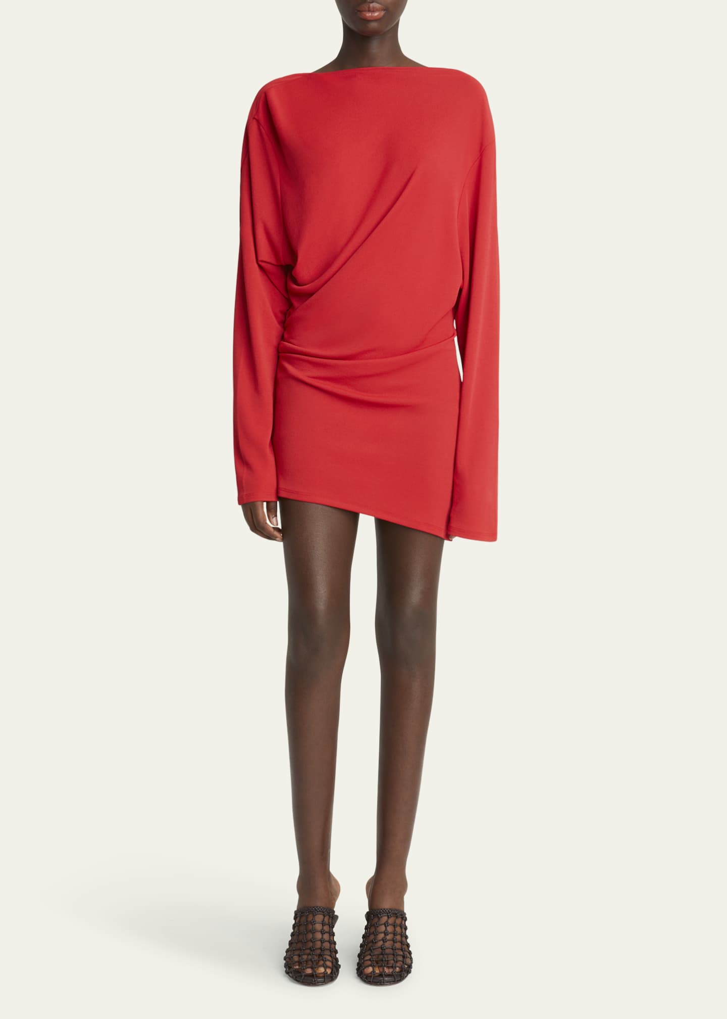 Jacquemus Croisiere Draped Backless Mini Dress Image 2 of 5