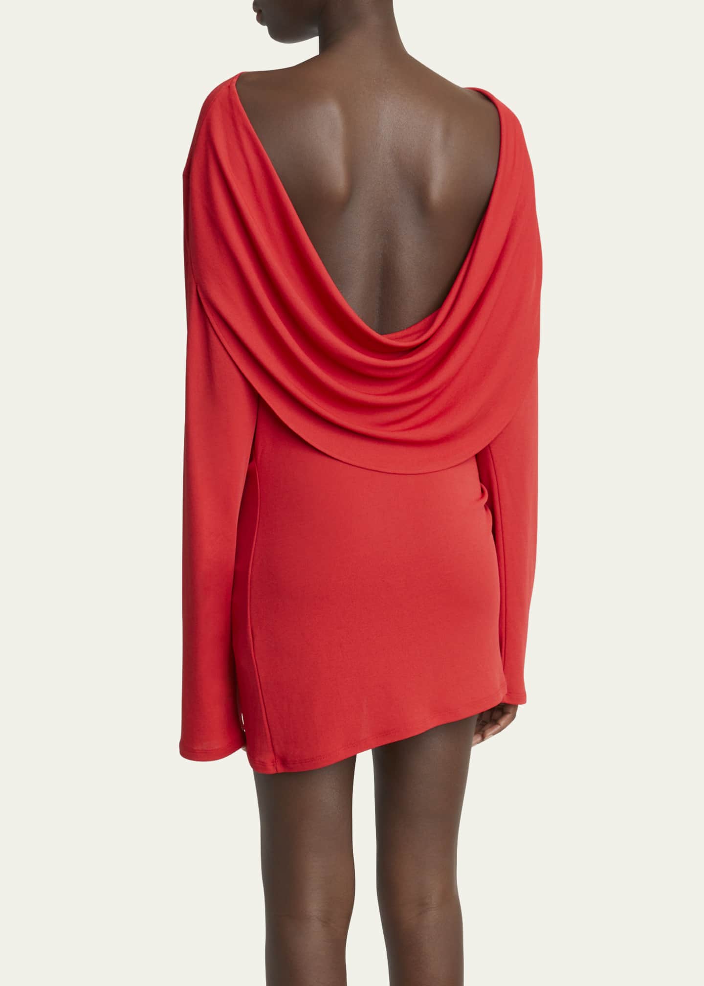 Jacquemus Croisiere Draped Backless Mini Dress Image 3 of 5