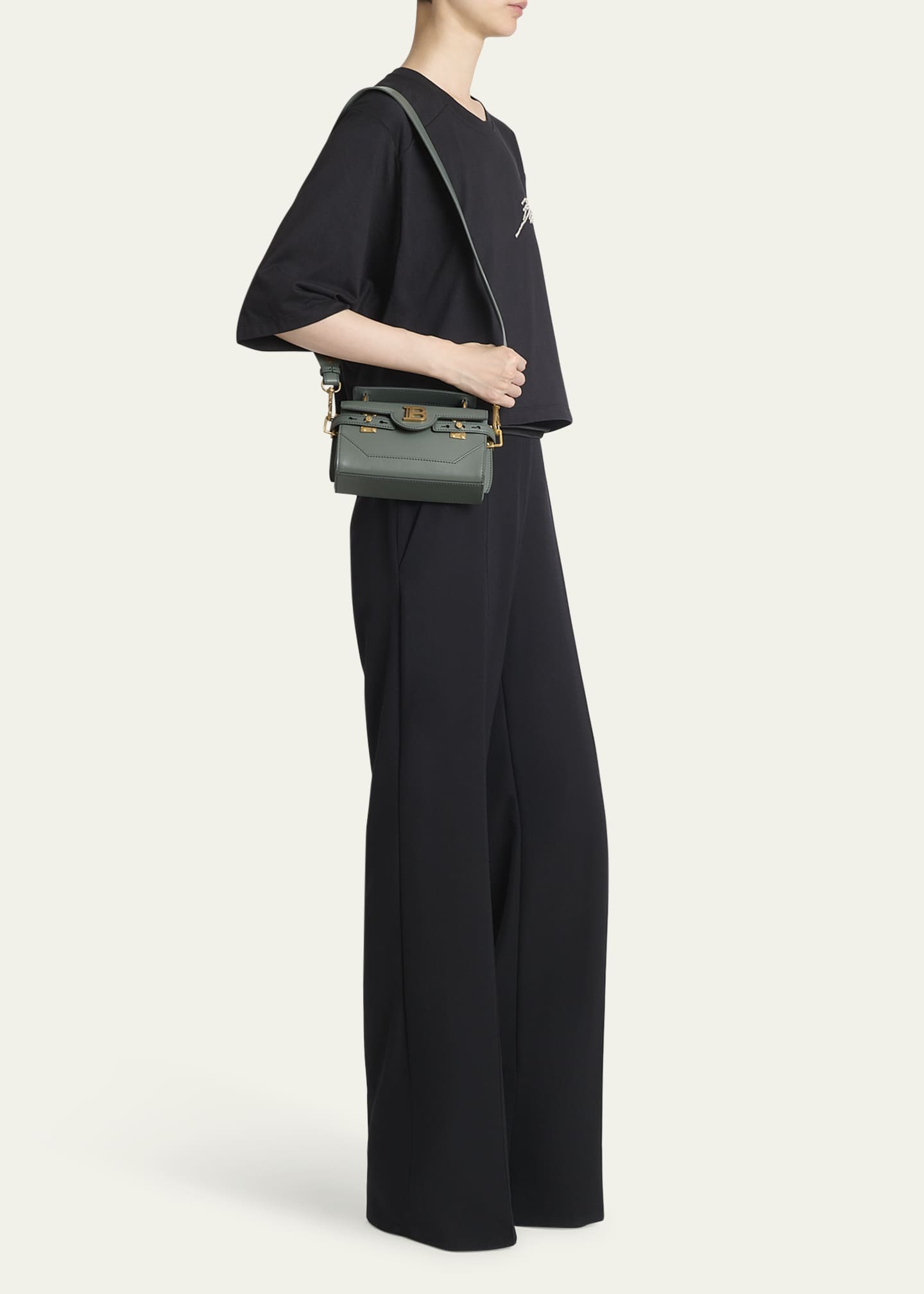 Balmain BBuzz 19 Crossbody Bag in Calfskin Image 5 of 5