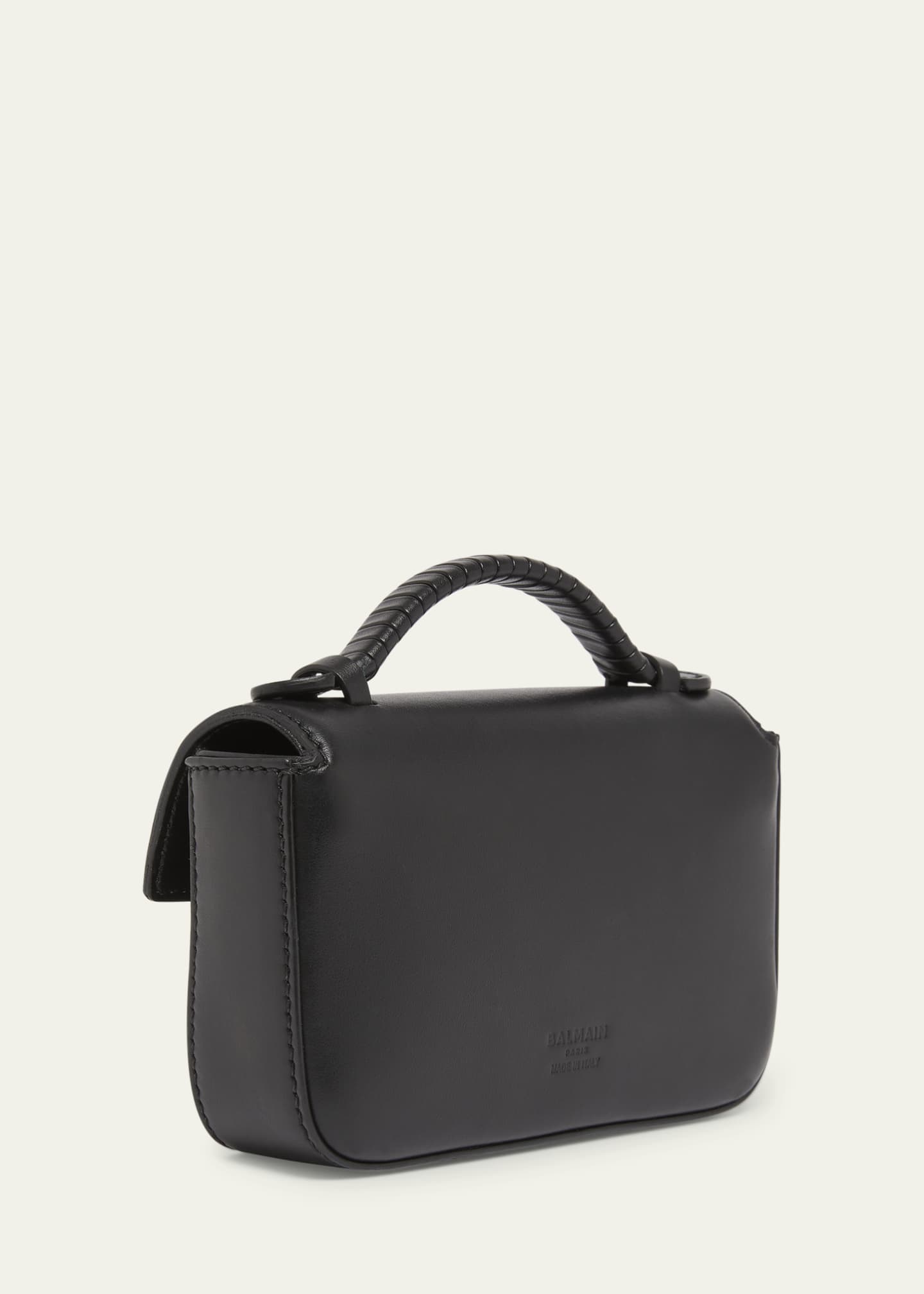 Balmain BBuzz 17 Mini Top-Handle Bag in Calfskin Image 3 of 5
