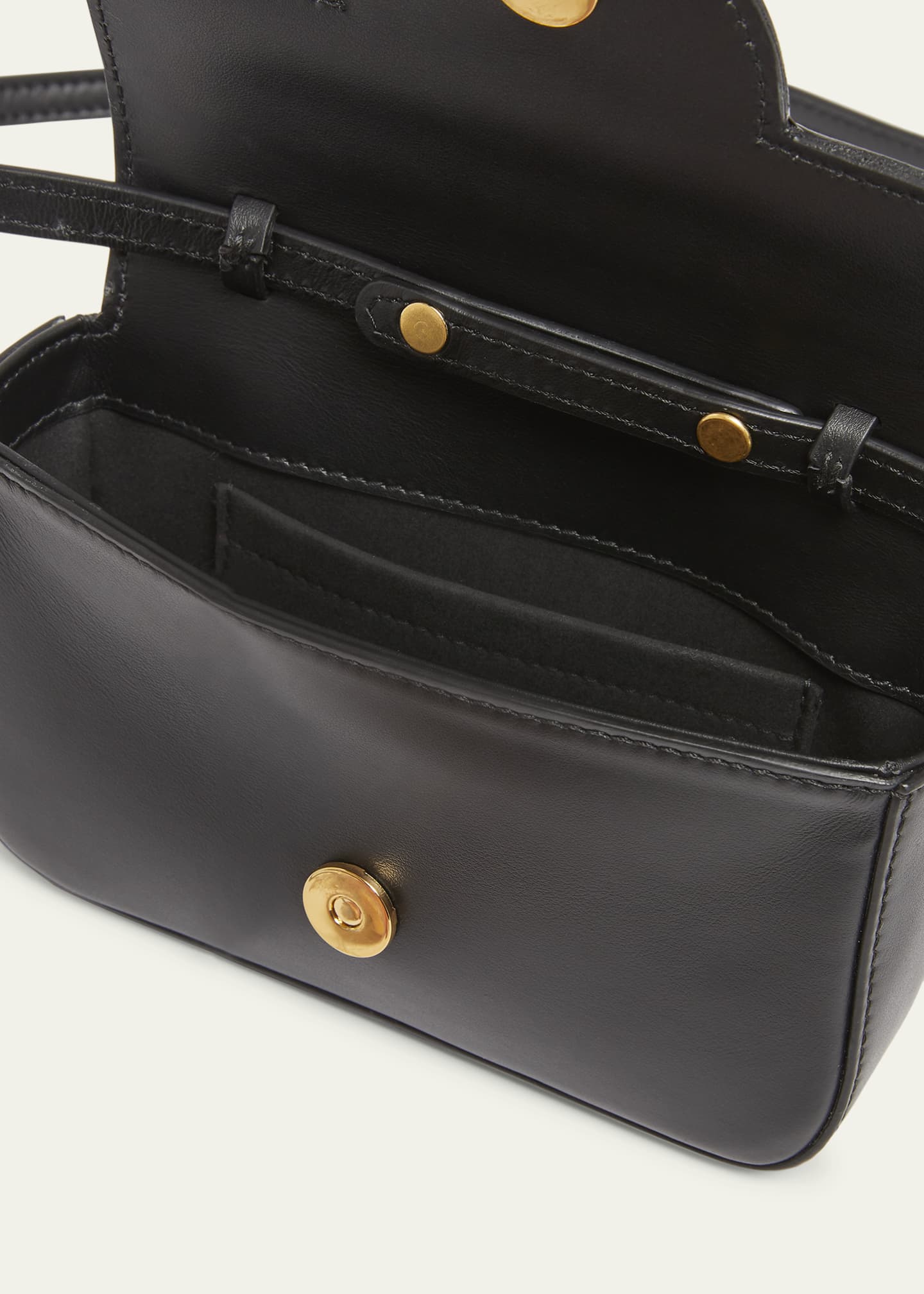 Balmain BBuzz 17 Mini Top-Handle Bag in Calfskin Image 4 of 5