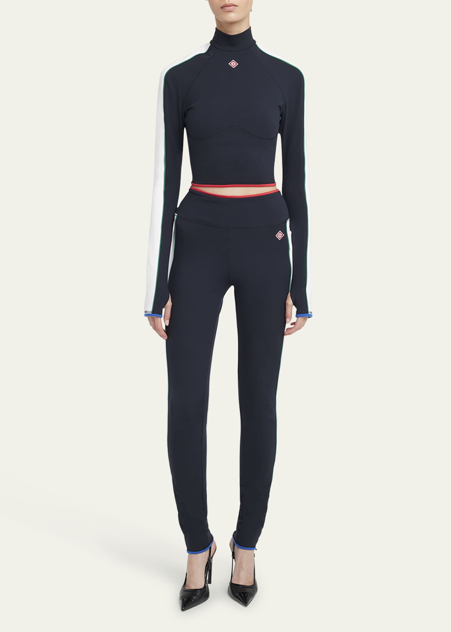 CASABLANCA Side-Stripe Activewear Leggings Image 2 of 5