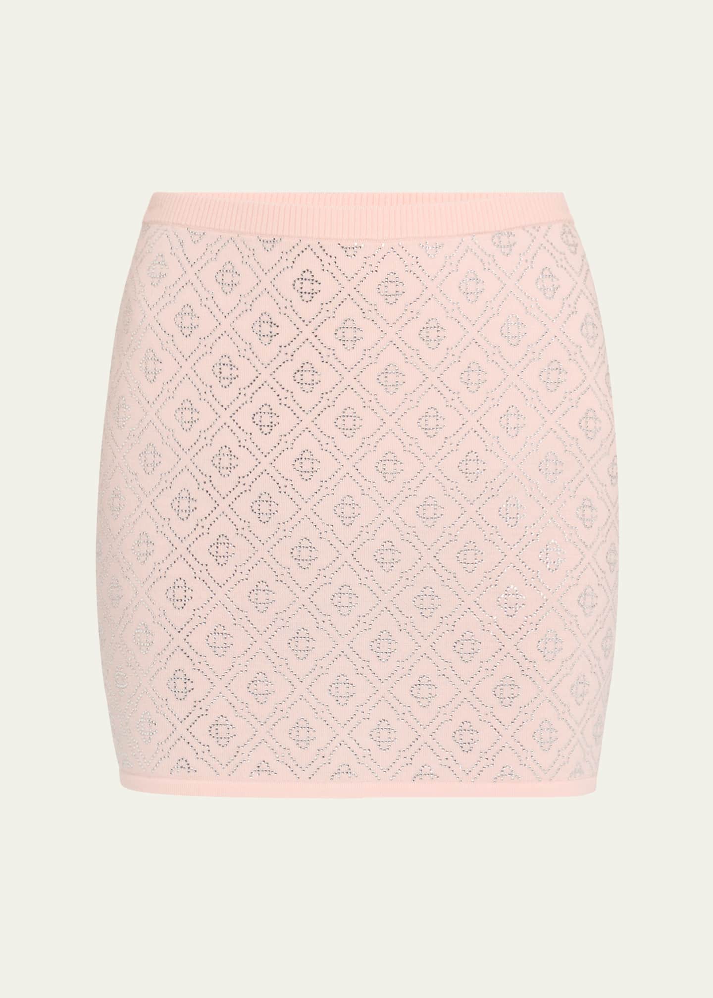 CASABLANCA Crystal Monogram Mini Skirt Image 1 of 5