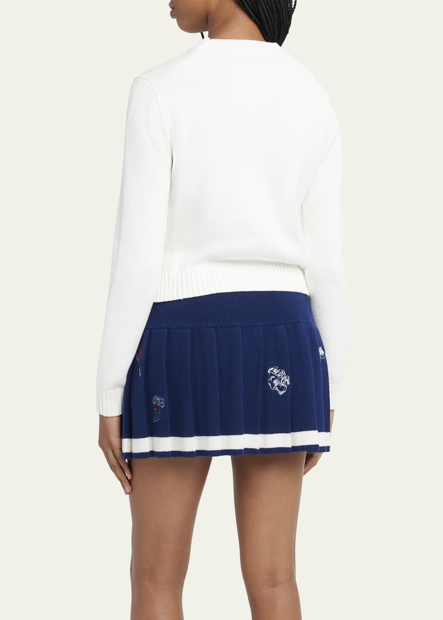CASABLANCA Logo Embroidered Crewneck Sweater Image 3 of 5
