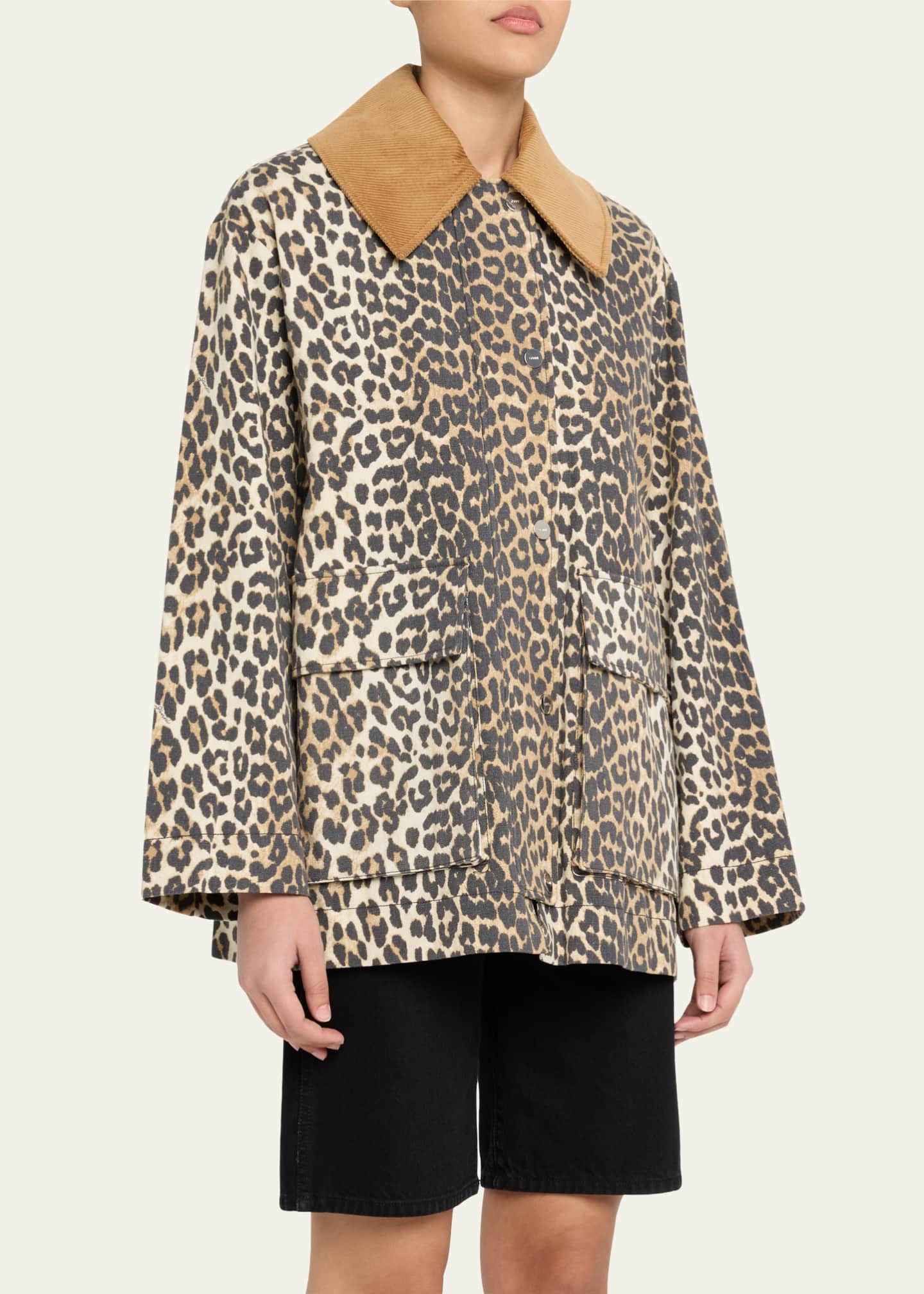 ジャケット GANNI PRINTED CANVAS MIDI JACKET GANNI Printed Canvas Midi Jacket | Shopbop