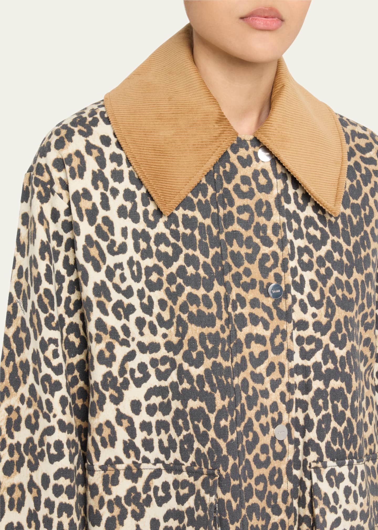 ジャケット GANNI PRINTED CANVAS MIDI JACKET GANNI Printed Canvas Midi Jacket | Shopbop
