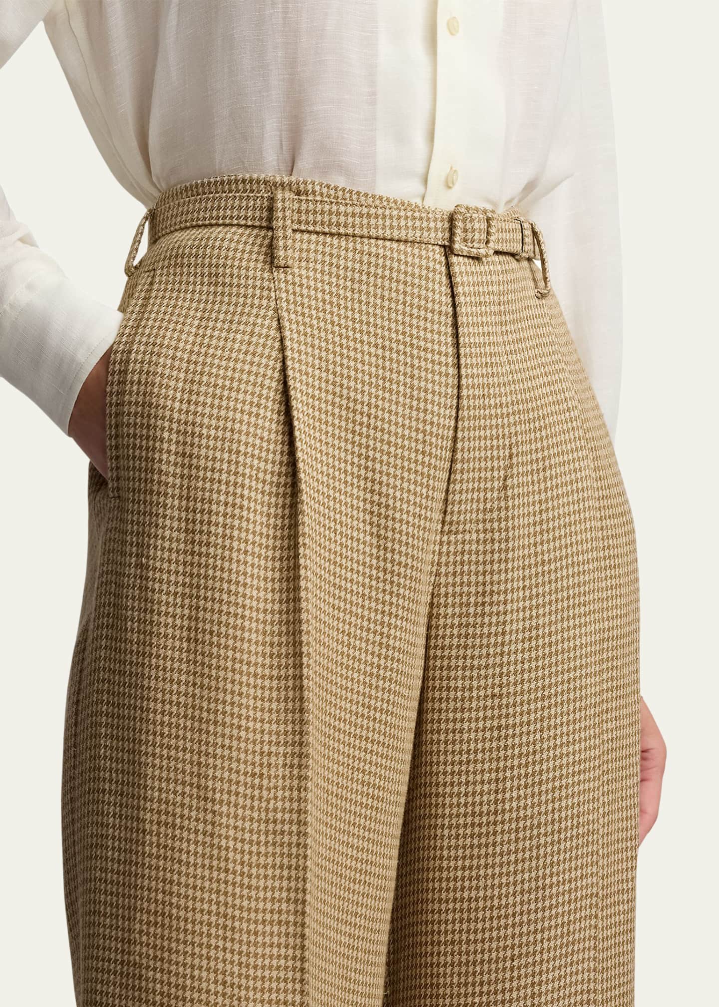 パンツ RALPH LAUREN COLLECTION ACKLIE PLEATED PANTS Ralph Lauren Collection Acklie Pleated wide-leg Trousers