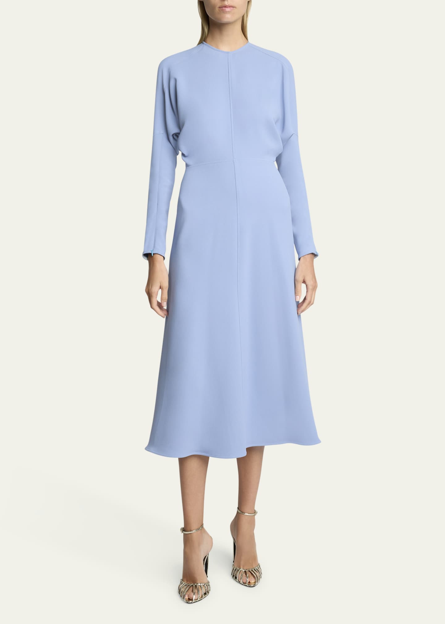 Victoria Beckham Classic Dolman Sleeve Midi Dress Image 2 of 5