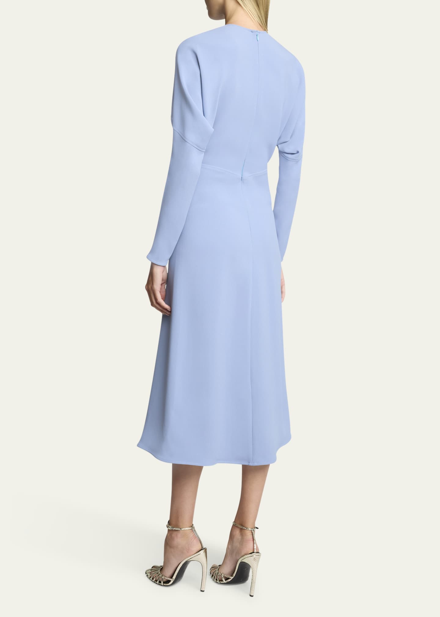 Victoria Beckham Classic Dolman Sleeve Midi Dress Image 3 of 5