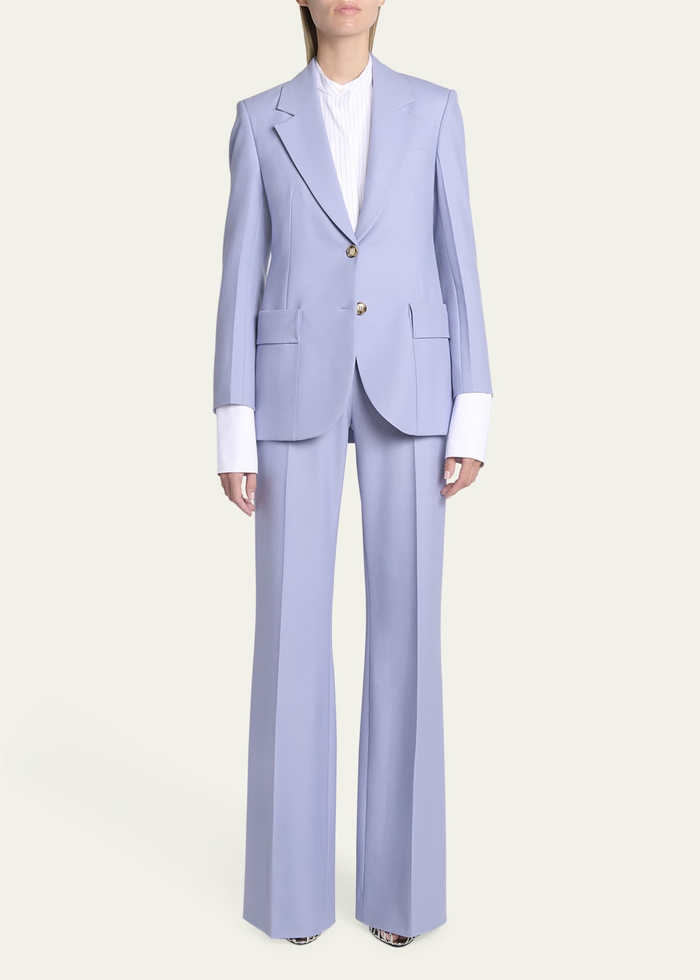 Victoria Beckham Wool Patch Pocket Jacket Image 2 of 5