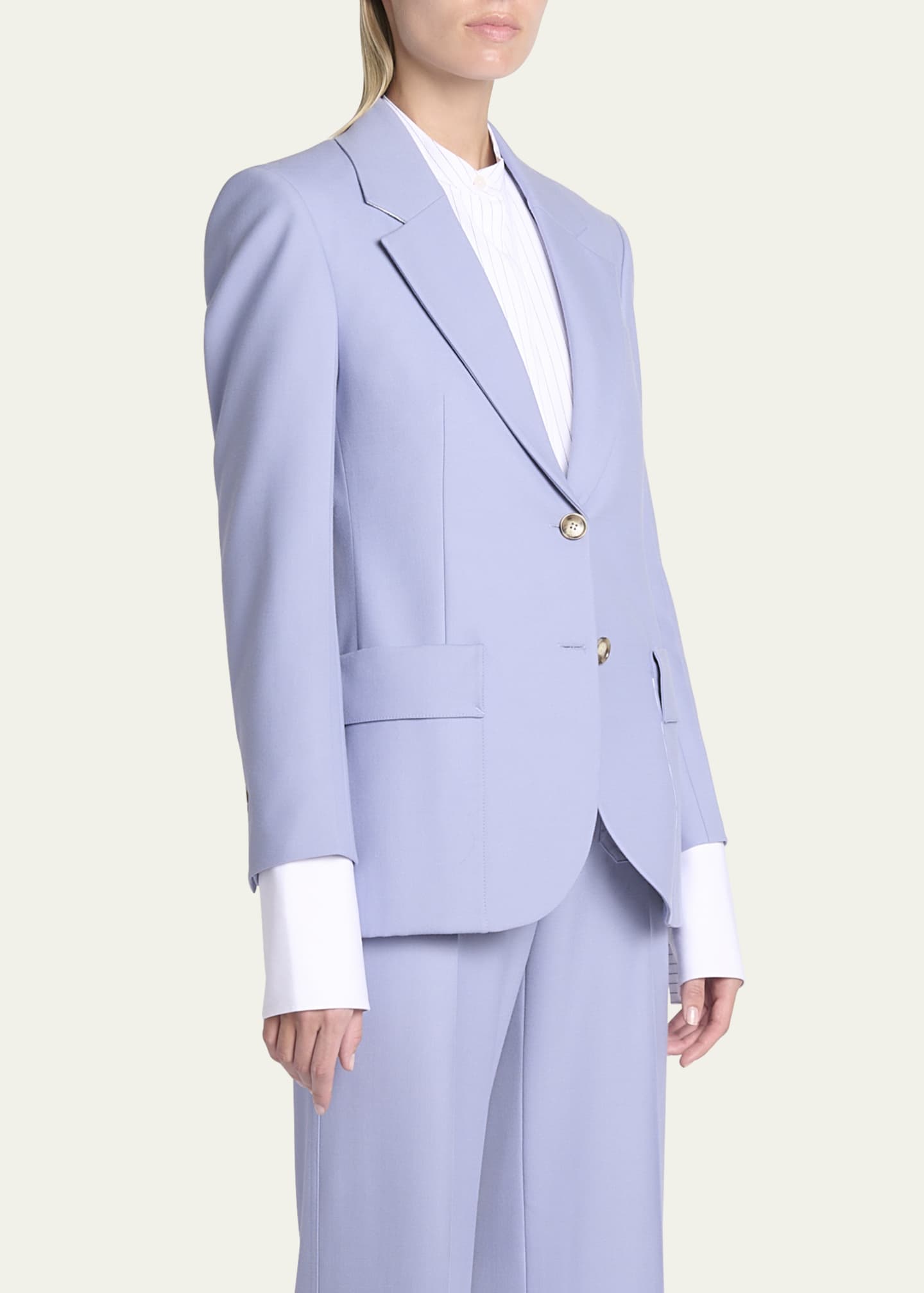 Victoria Beckham Wool Patch Pocket Jacket Image 4 of 5